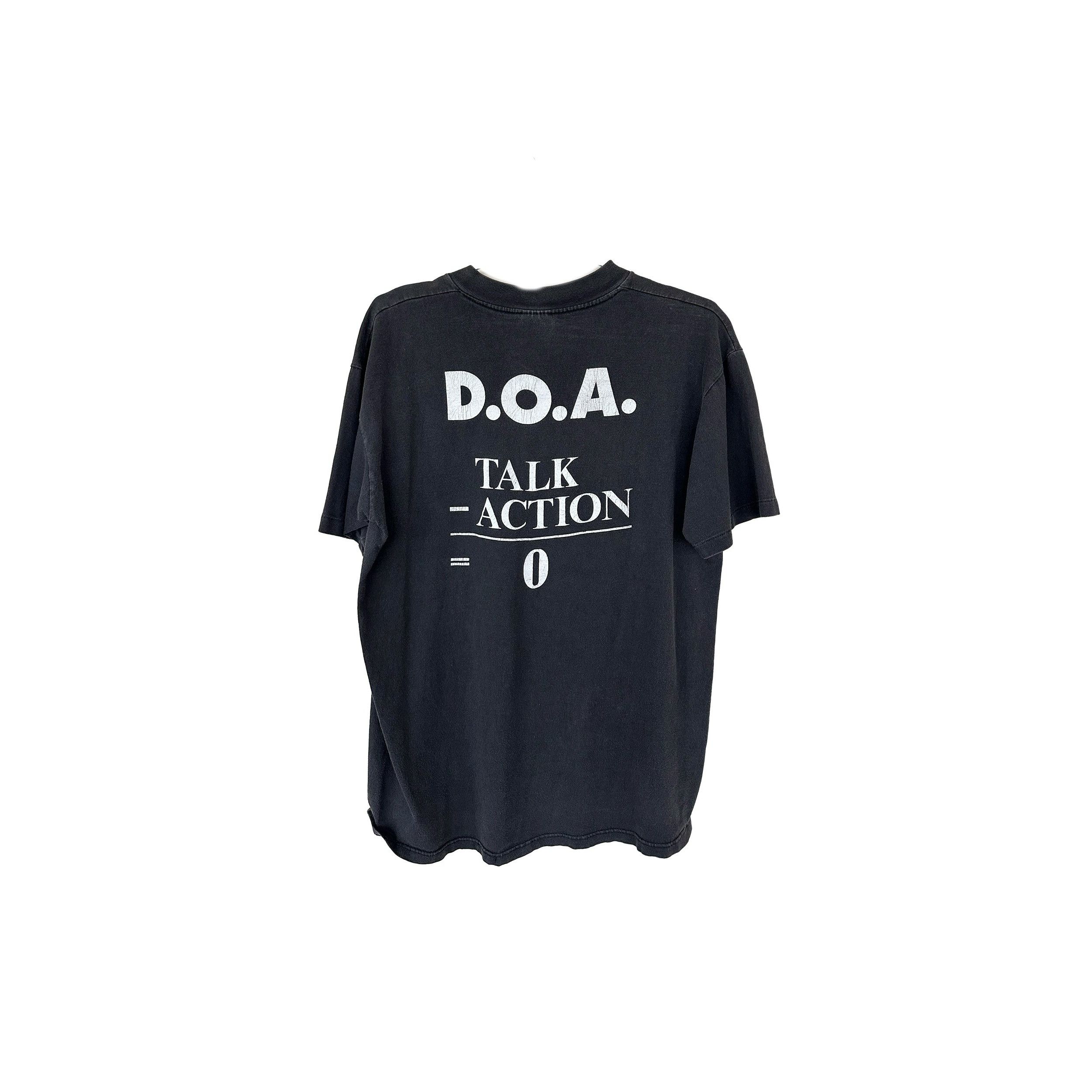 Vintage VINTAGE D.O.A. Dead on Arrival MURDER HARDCORE PUNK TEE Size US L / EU 52-54 / 3 - 2 Thumbnail