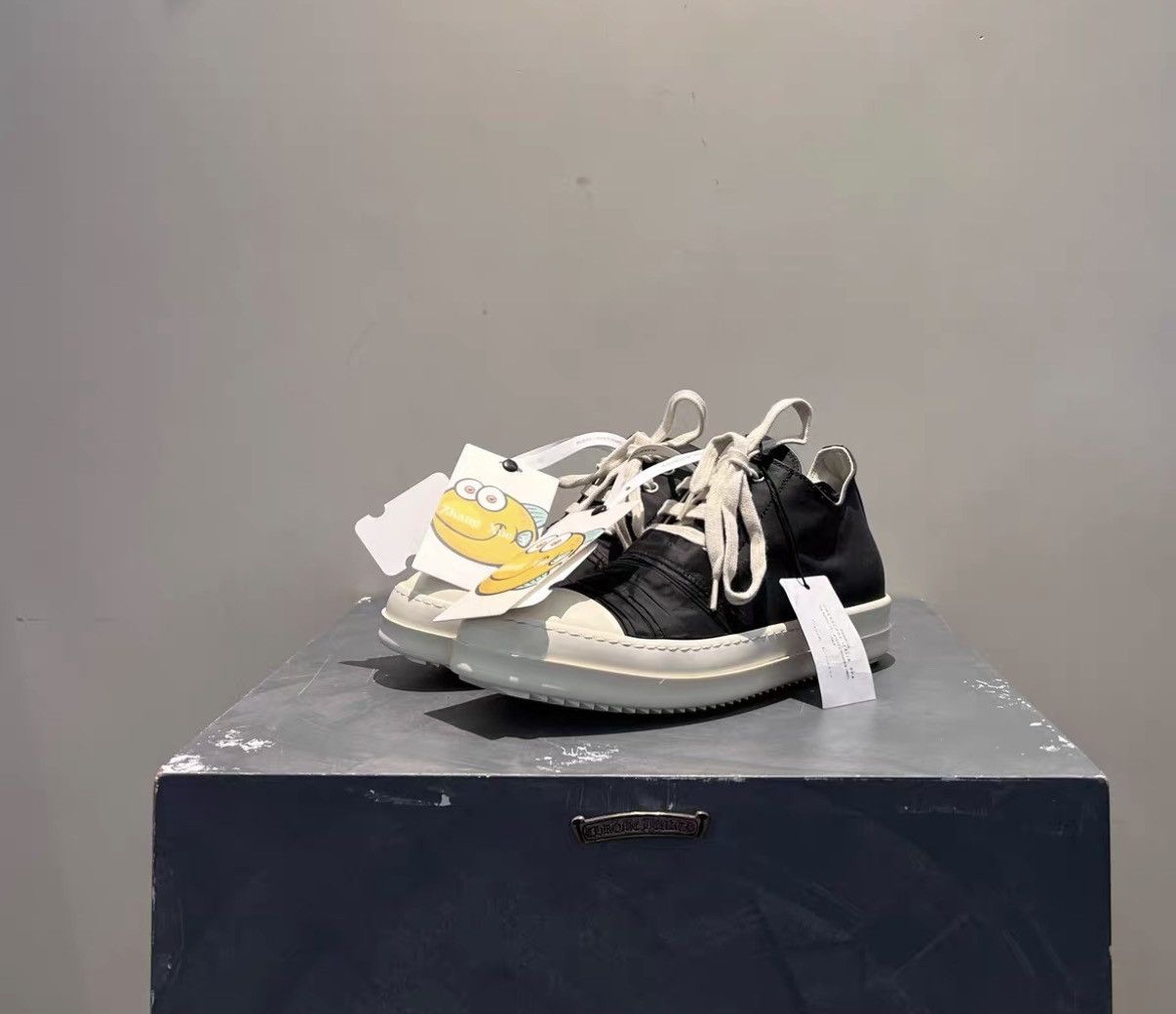 Rick Owens DRKSHDW Low-Top Silk Strap Sneakers