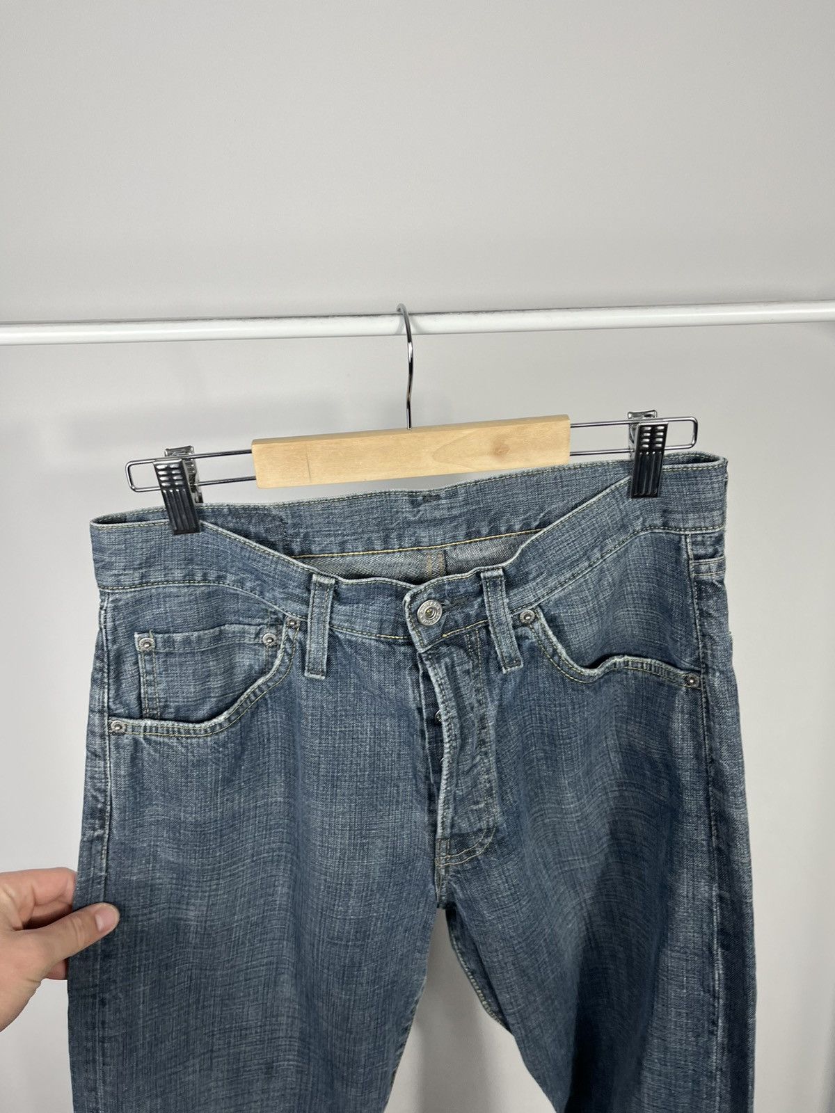 G-Star G Star Raw Jeans Custom Big Logo W31 L30 Blue Straight Fit Size US 31 - 17 Thumbnail