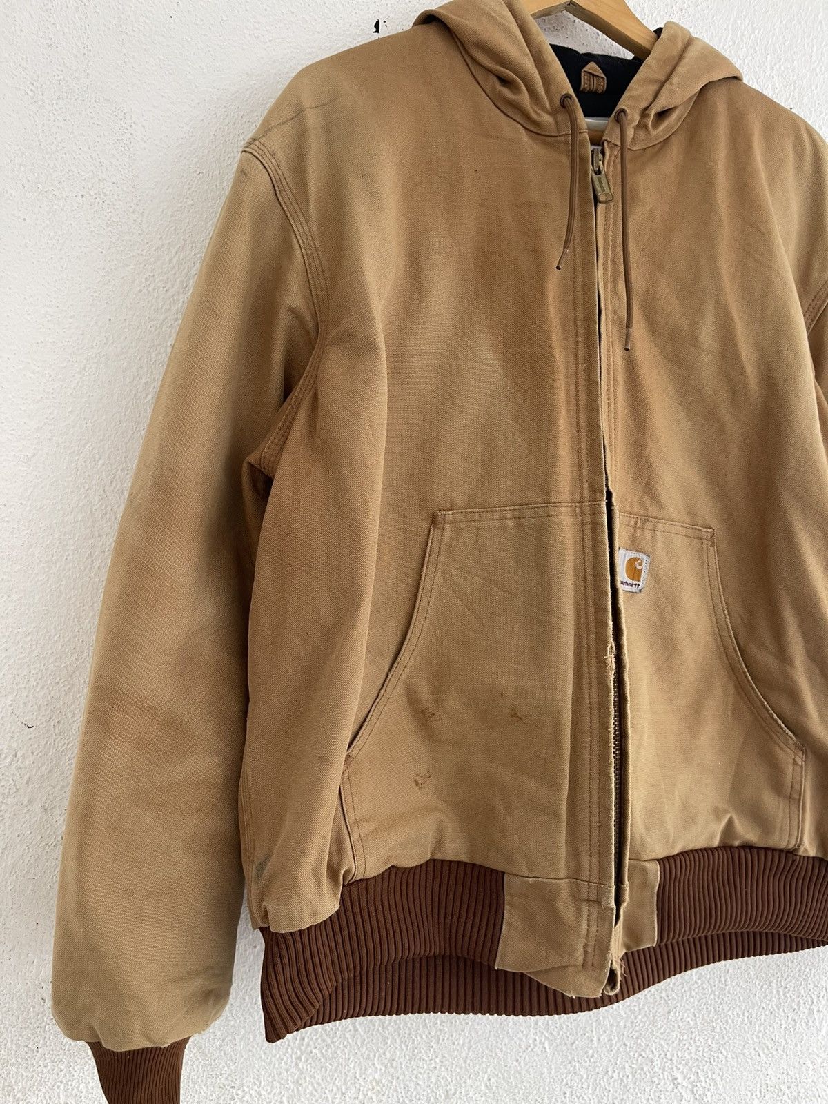 Carhartt Carhartt Active Jacket Hooded Brown Canvas Size US L / EU 52-54 / 3 - 5 Thumbnail