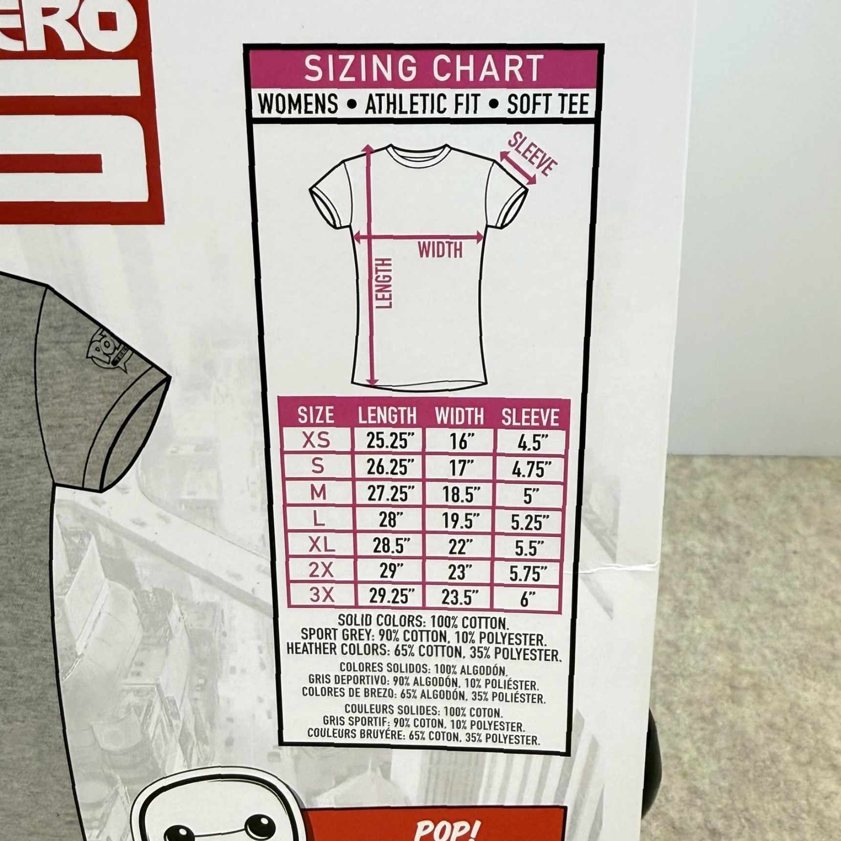 Disney Disney Baymax Big Hero 6 Shirt Womens XL Gray Funko Pop Tee Limited Edition Size XL / US 12-14 / IT 48-50 - 7 Thumbnail