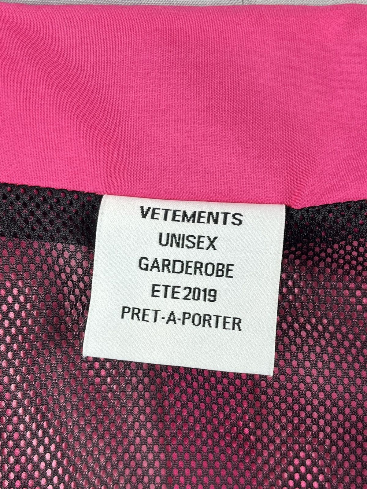 Vetements SS19 Vetements Mustermann & Sohn Pink Zip Up Track Jacket Size US S / EU 44-46 / 1 - 7 Thumbnail