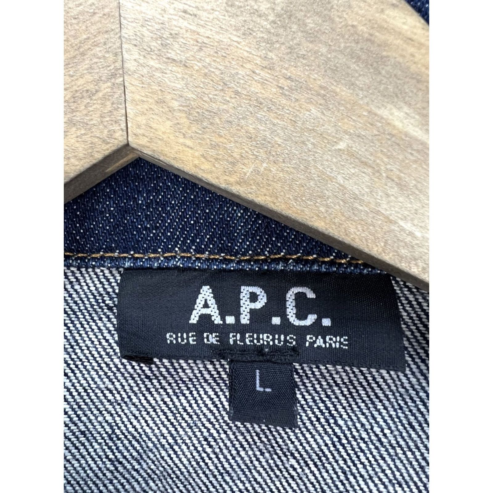 A.P.C. A.P.C. Denim Jacket Cropped Women's L Indigo 90s Vintage Trucker Jeans Jacket Denim Size 36" / US 14 / IT 50 - 6 Thumbnail
