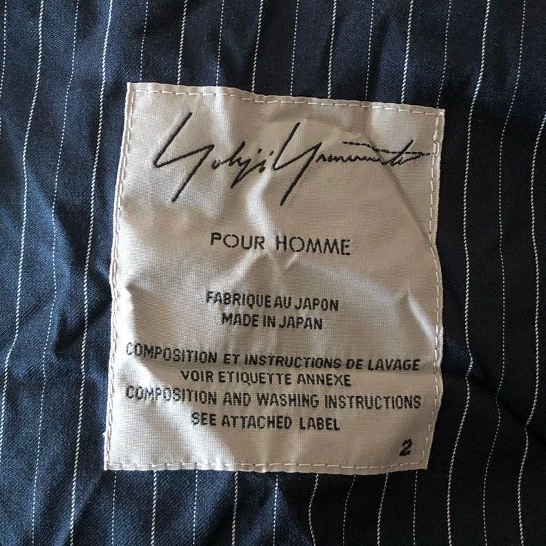 Yohji Yamamoto Yohji Yamamoto Yohji Yamamoto Striped Wrinkled Suit Jacket Size US M / EU 48-50 / 2 - 3 Thumbnail