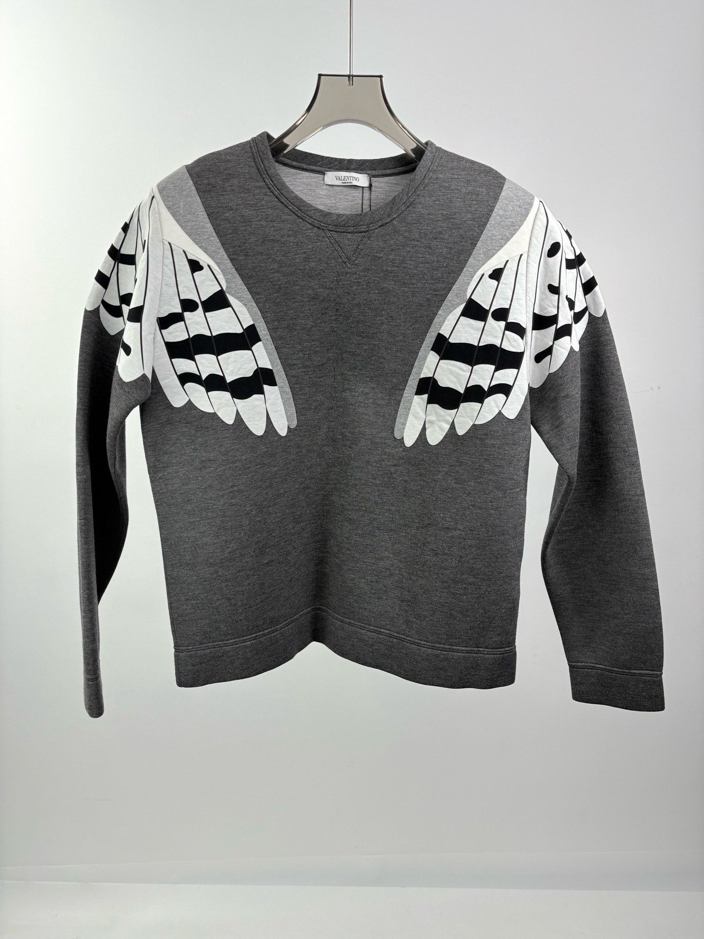 Valentino VALENTINO Gray Owl Long-Sleeve Sweatshirt Size XS / US 0-2 / IT 36-38 - 1 Thumbnail