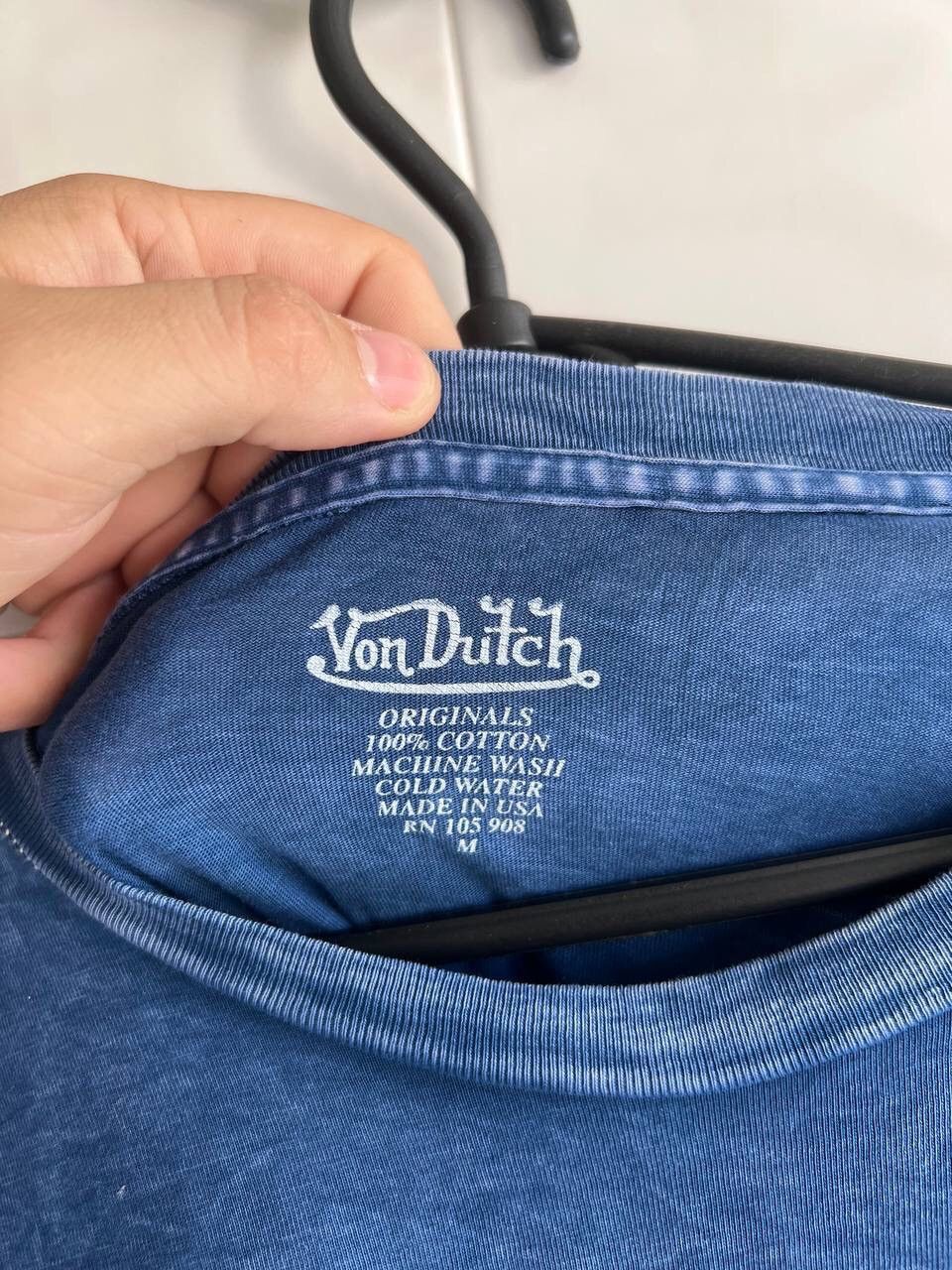 Japanese Brand × Vintage × Von Dutch Vintage Von Dutch Big Logo Streetwear Rare Y2K Long Sleeve Size US L / EU 52-54 / 3 - 3 Thumbnail