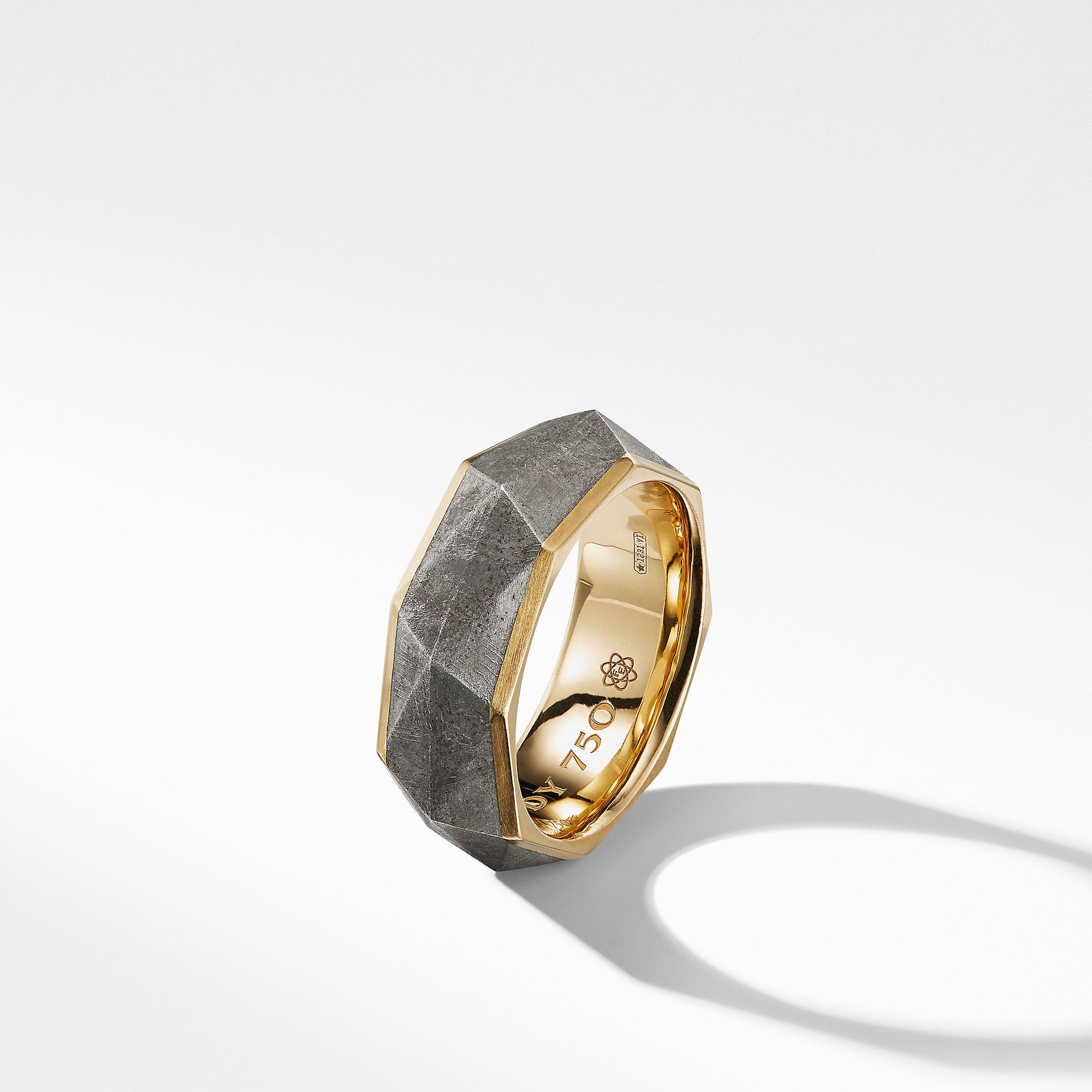 David Yurman o1w1db10625 Size:8 / Torqued Faceted Band Ring in Golden Size ONE SIZE - 2 Thumbnail