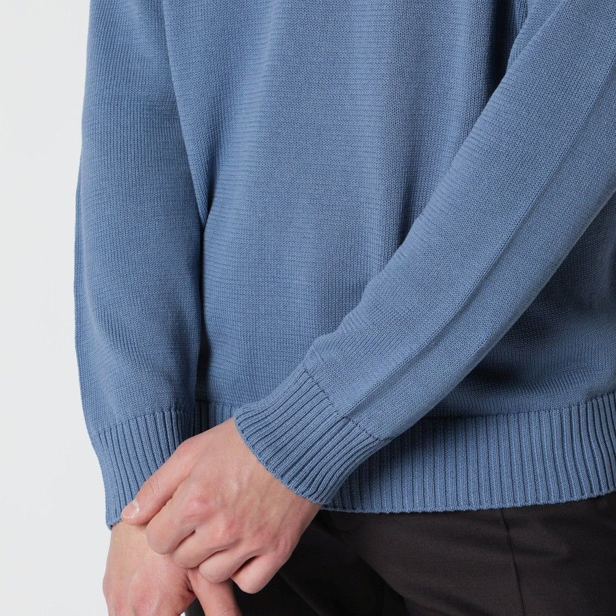 Drumohr o1d2blof0226 Cotton Sweater in Light Blue Size US XL / EU 56 / 4 - 4 Thumbnail