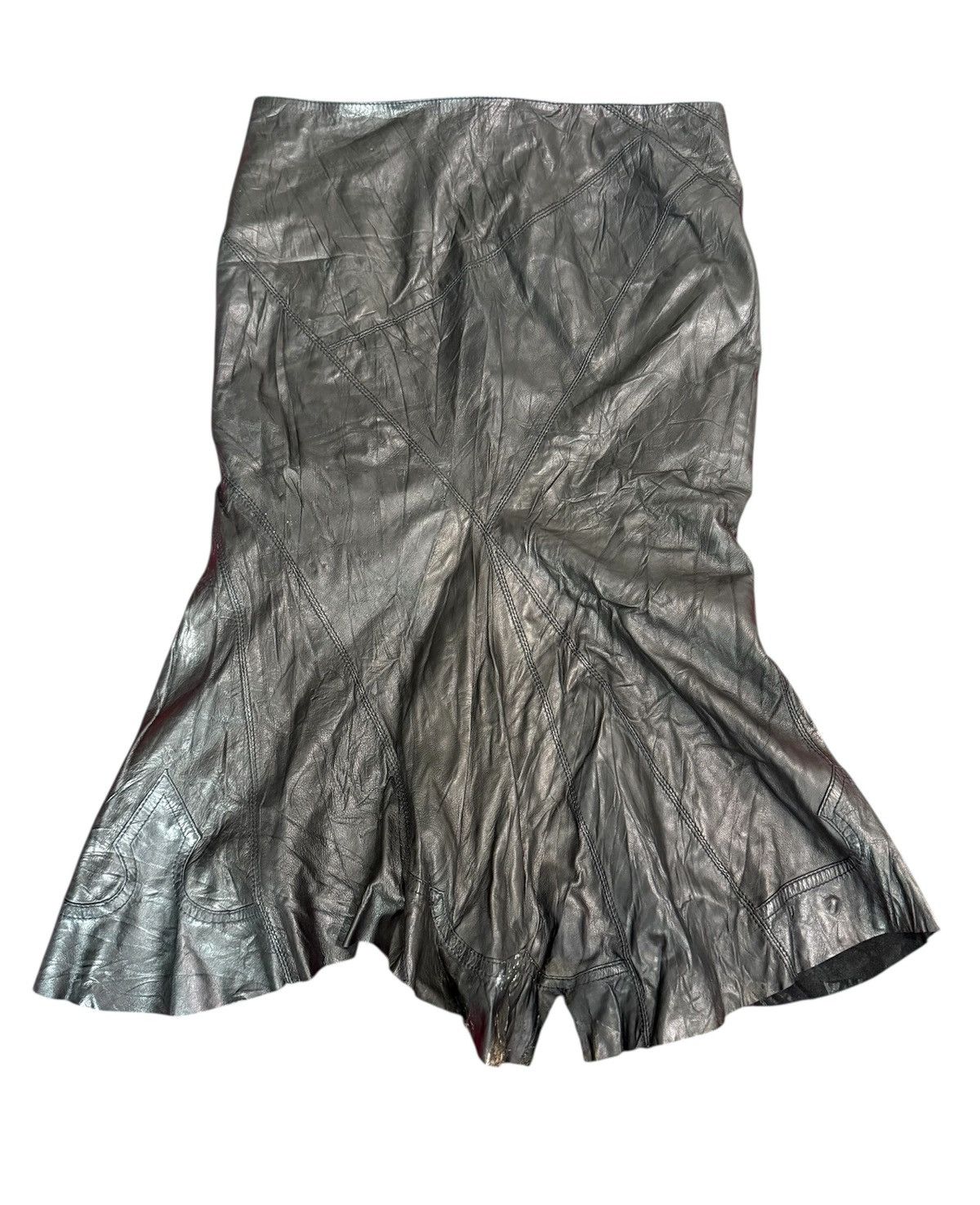 Roberto Cavalli ROBERTO CAVALLI SOFT LEATHER SKIRT BLACK Size 32" / US 10 / IT 46 - 1 Thumbnail