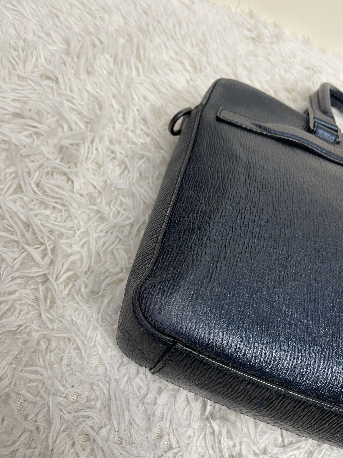 Salvatore Ferragamo Salvatore Ferragamo Blue Leather Briefcase Size ONE SIZE - 21 Thumbnail