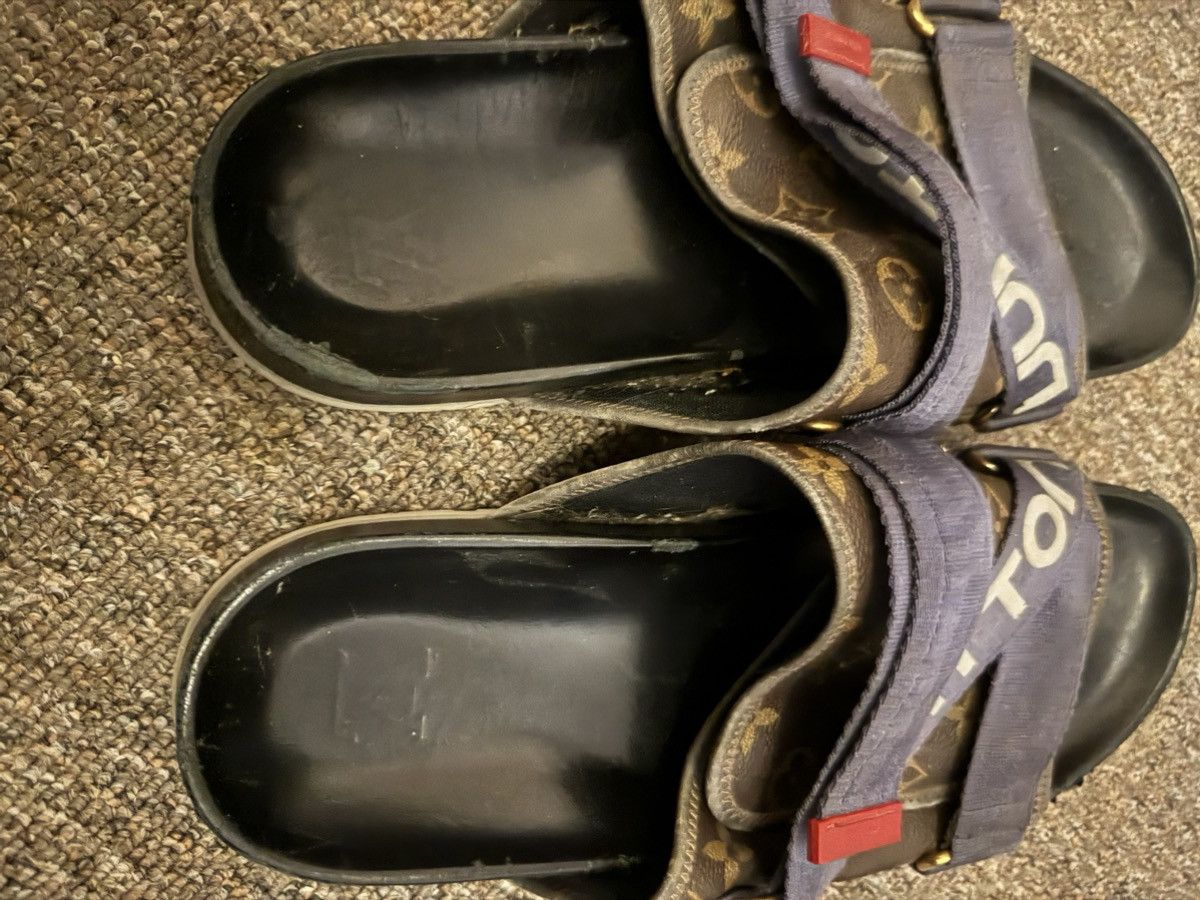 Louis Vuitton Brown monogram Honolulu slides Size US 11 / EU 44 - 3 Thumbnail