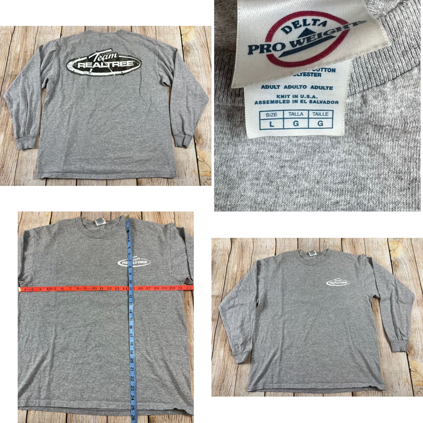 Realtree VINTAGE Realtree Hunting T Shirt Long Sleeve Blue Grey Size M Lot Of 2 Men Shirt Mens Blue Grey Size US M / EU 48-50 / 2 - 8 Thumbnail