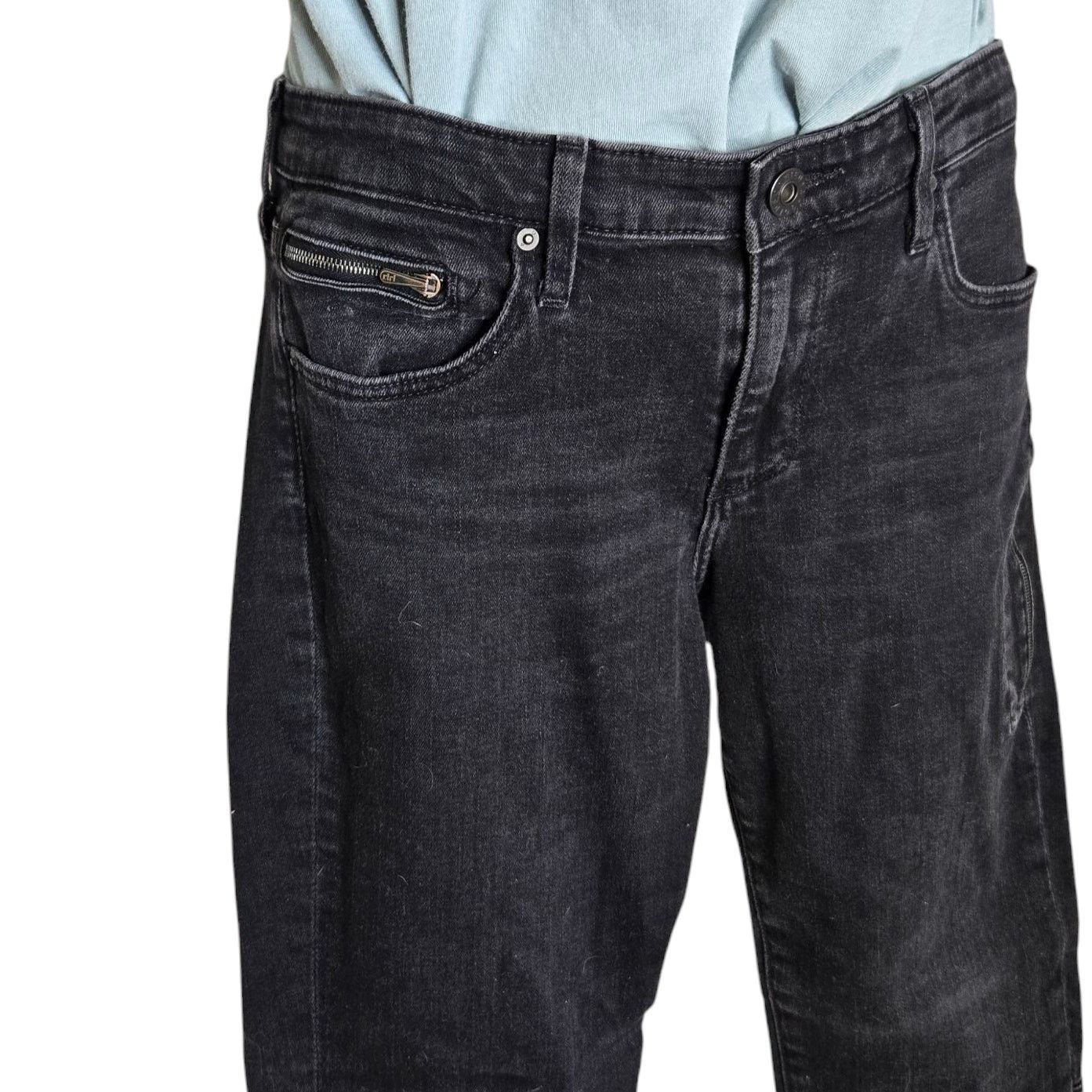 AG Adriano Goldschmied Adriano Goldschmied Womens Black Jeans Size 29 Taxi Zip Size 29" - 4 Thumbnail
