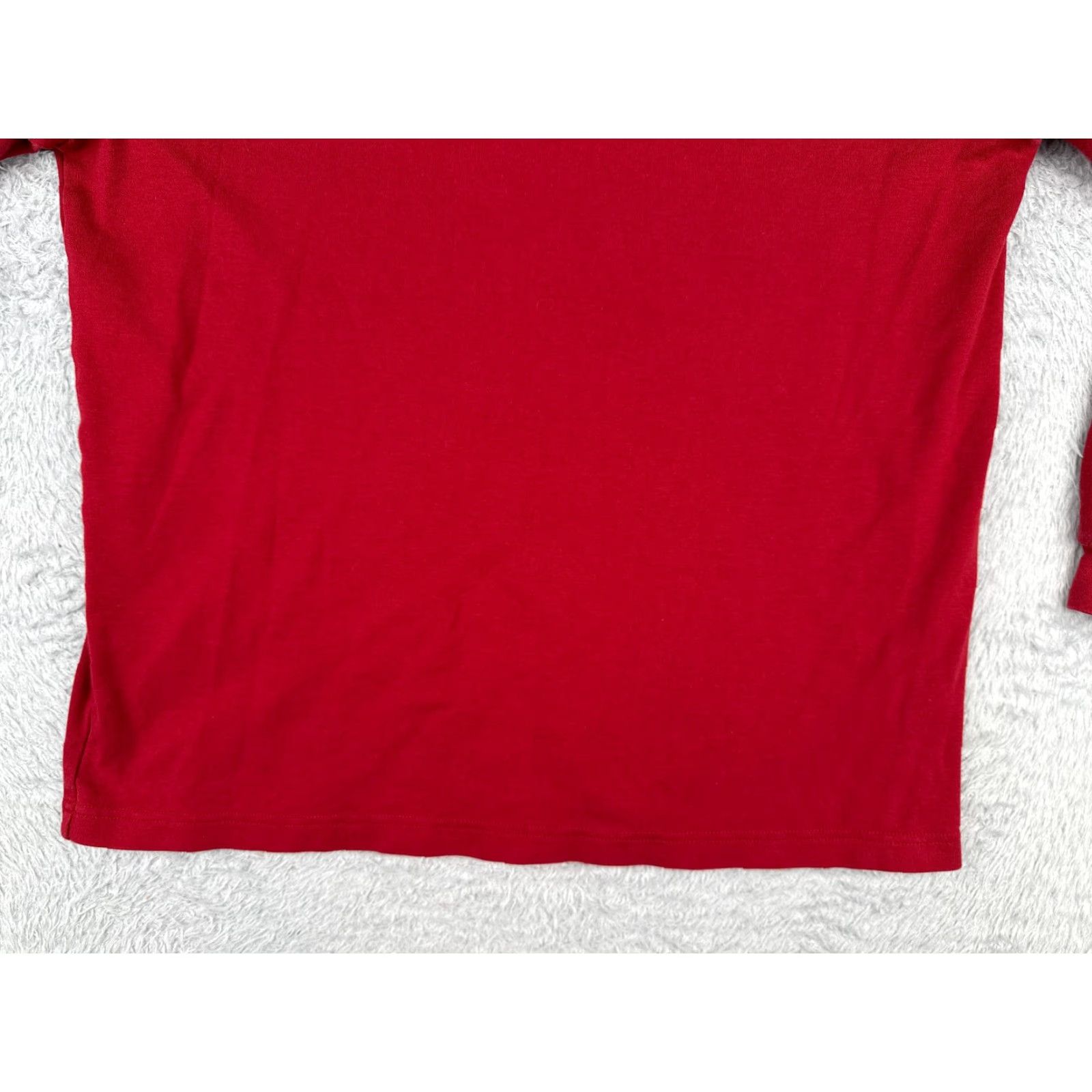 Tommy Hilfiger Tommy Hilfiger Shirt Adult XL Red Long Sleeve Turtle Neck Cotton Logo Jersey Mens Size US XL / EU 56 / 4 - 5 Thumbnail