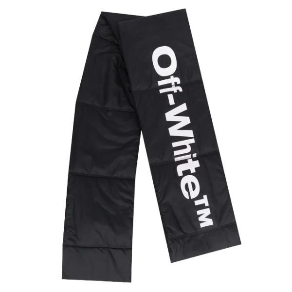 Off-White o1y0225 Size : OS / Logo Scarf in Black Size ONE SIZE - 1 Thumbnail