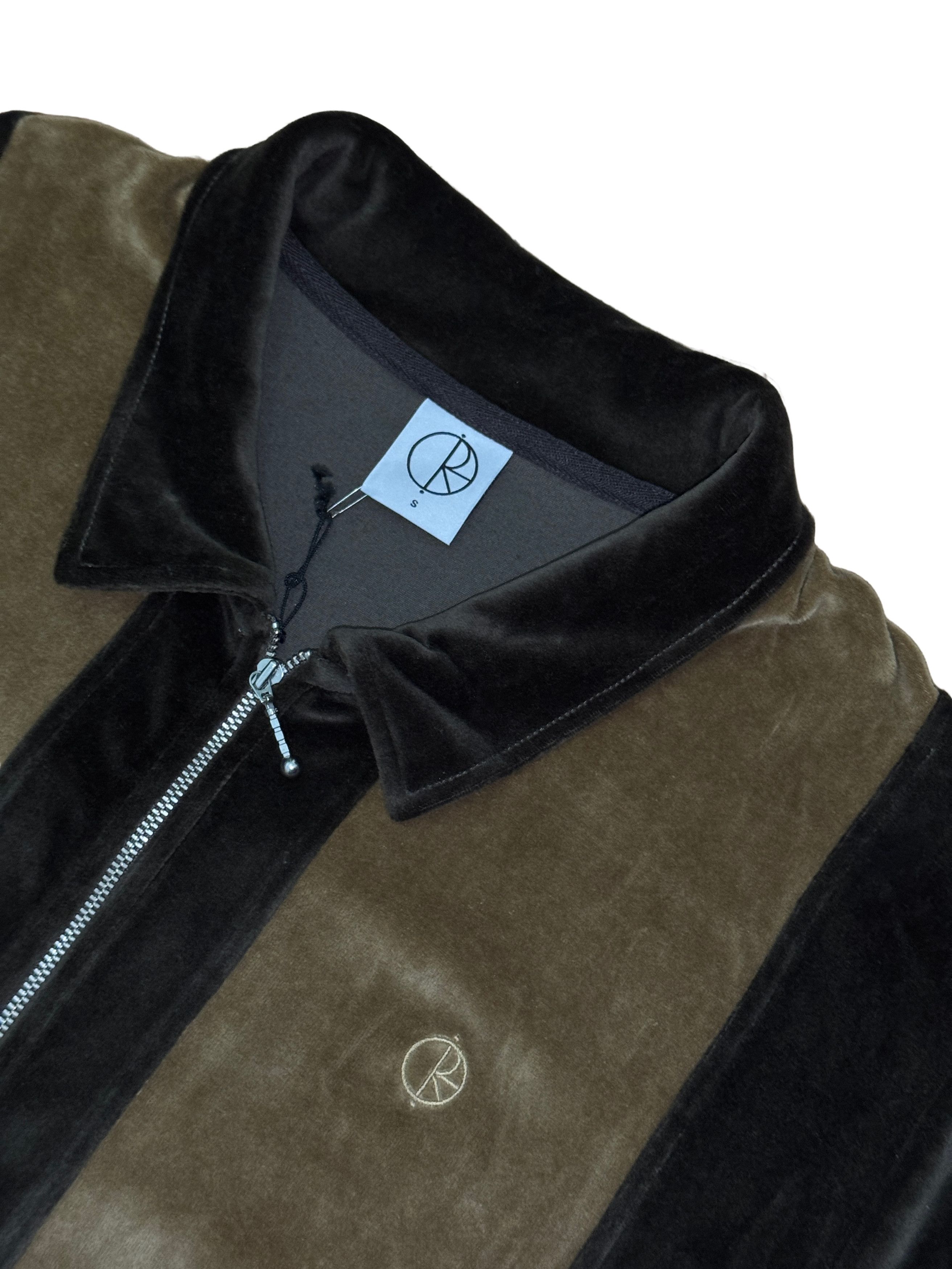 Polar Skate Co. Shirt Polar Skate Co. Vince Zip Velour Brown S Size US S / EU 44-46 / 1 - 3 Thumbnail