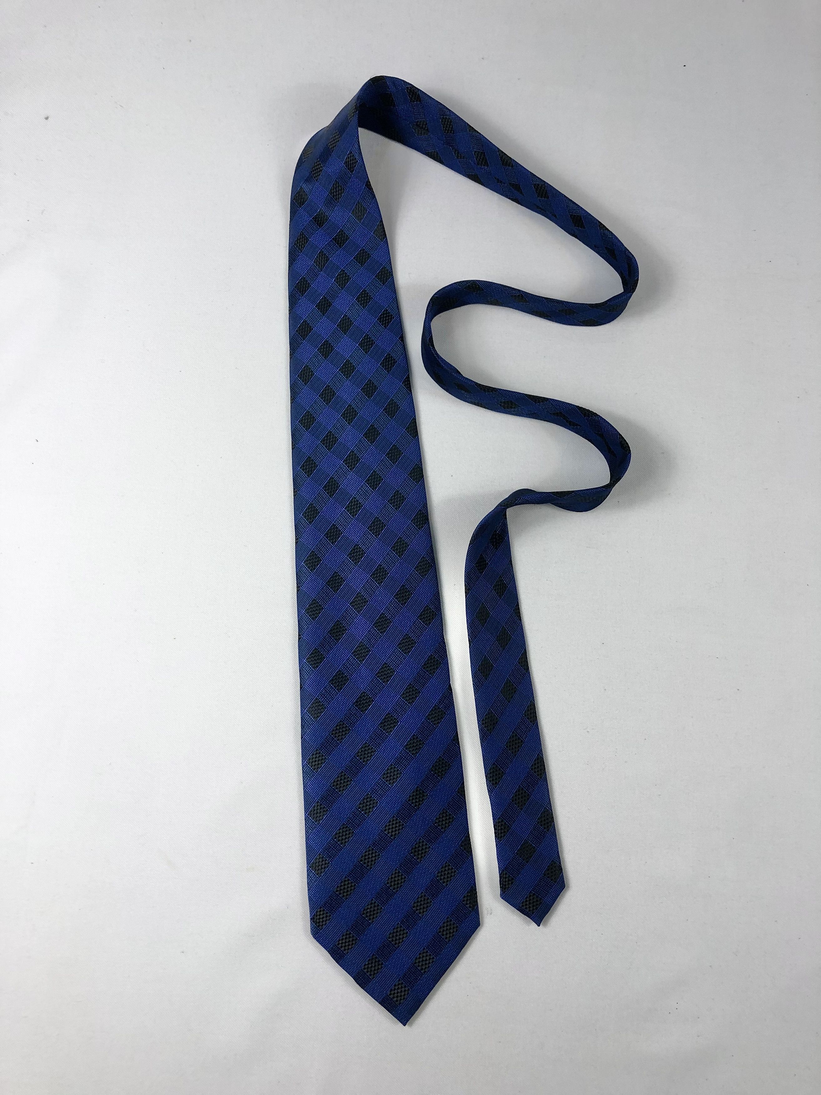 Giorgio Armani Giorgio Armani Cravatte Checkered Silk Tie Made in Italy Size ONE SIZE - 2 Thumbnail