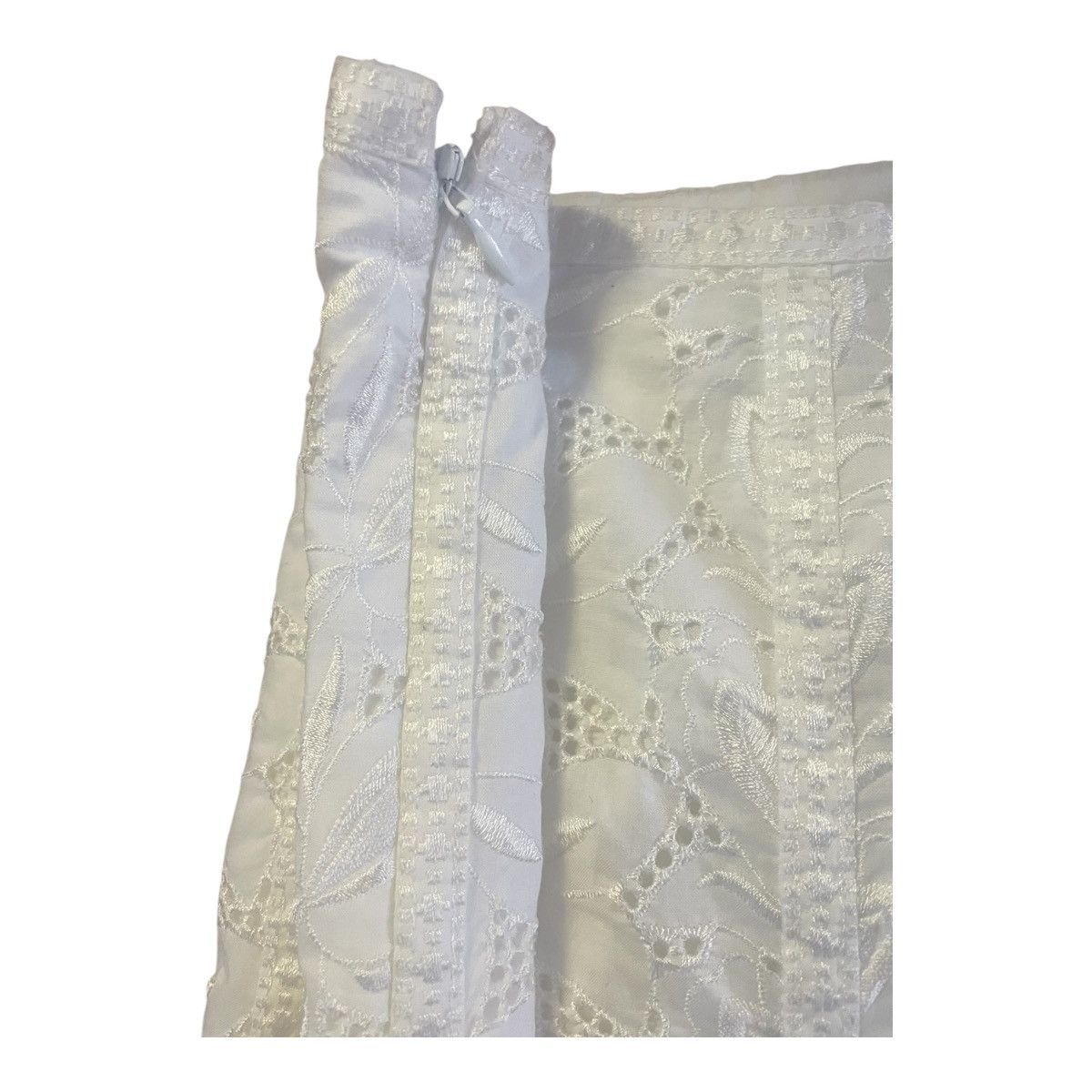 Nygard Nygard Collection skirt Womens Sz 10 White embroidery Lined Size 32" / US 10 / IT 46 - 5 Thumbnail
