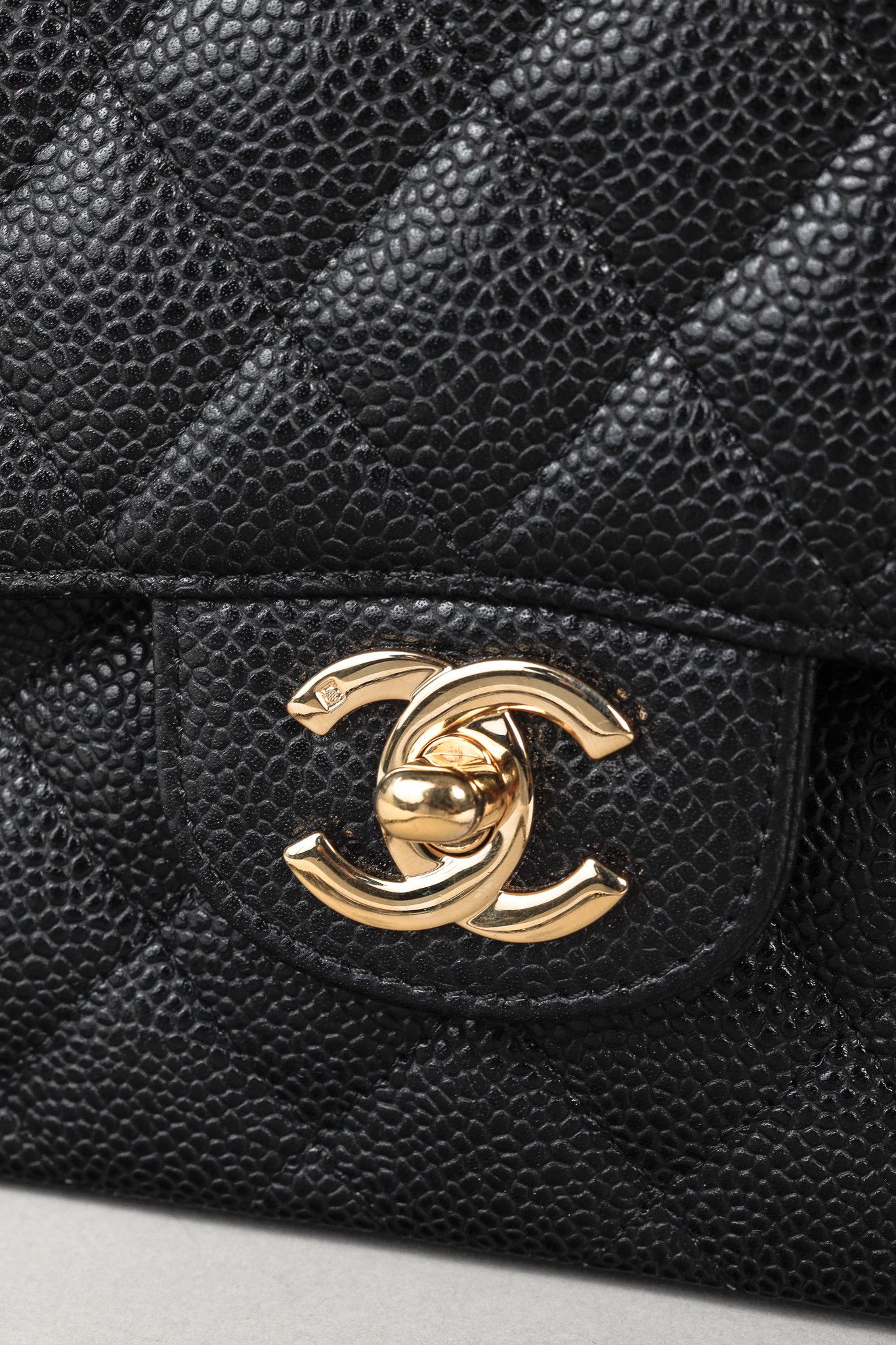 Chanel Chanel Small Black Caviar Classic Double Flap Bag Size ONE SIZE - 9 Thumbnail