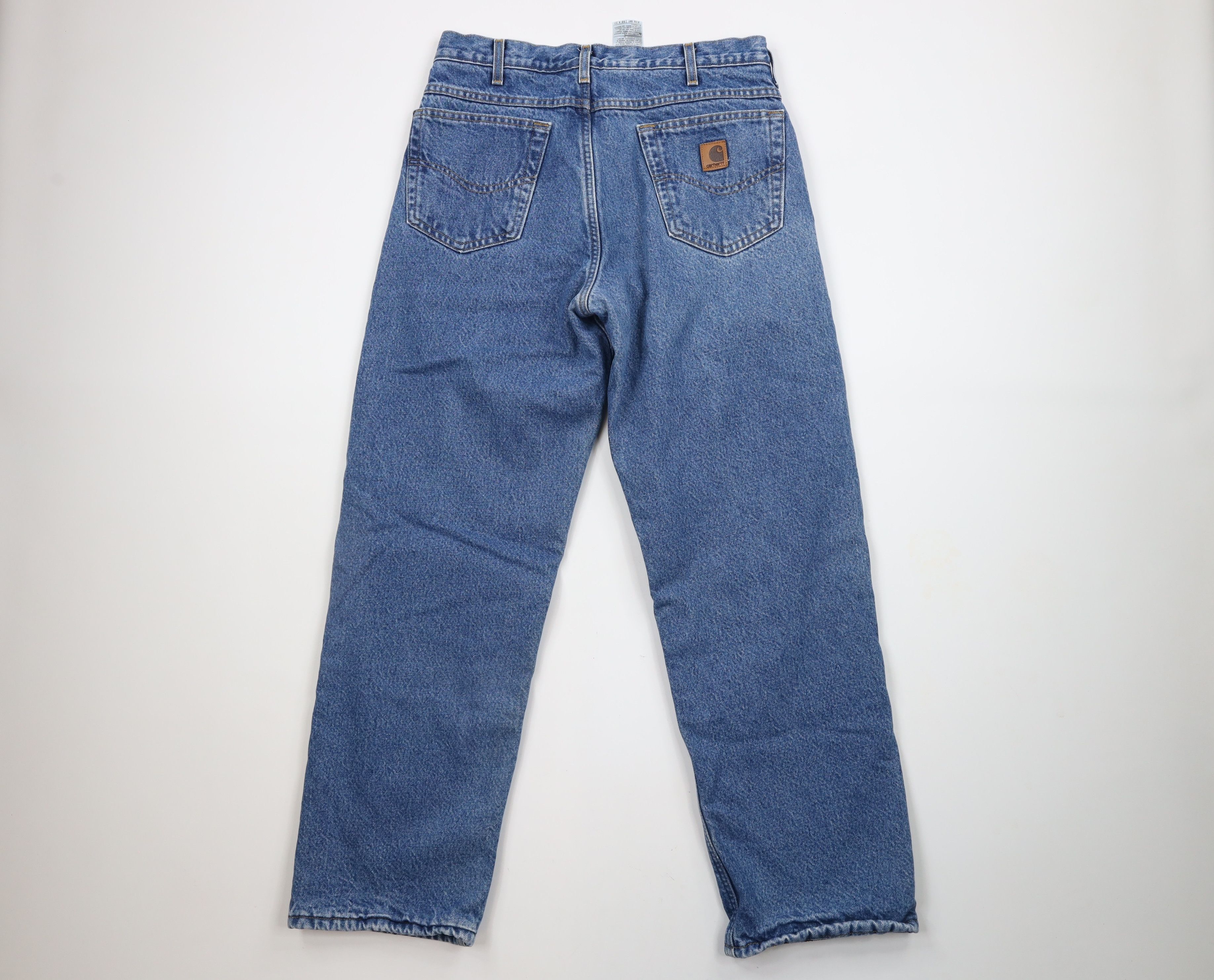 Carhartt × Vintage Vintage Carhartt Spell Out Heavyweight Fleece Lined Jeans Size US 32 / EU 48 - 9 Thumbnail