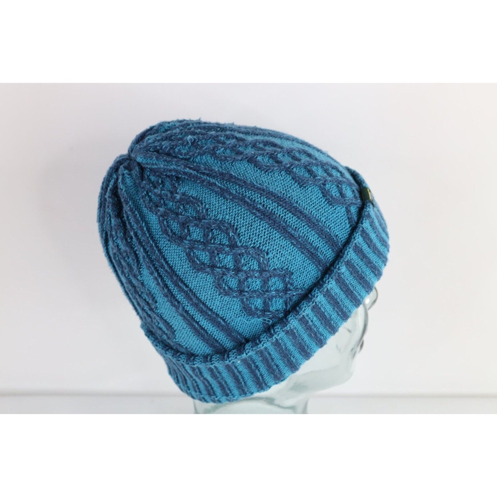 L.L. Bean × Vintage Vintage LL Bean Chunky Cable Knit Fisherman Winter Beanie Size ONE SIZE - 5 Thumbnail