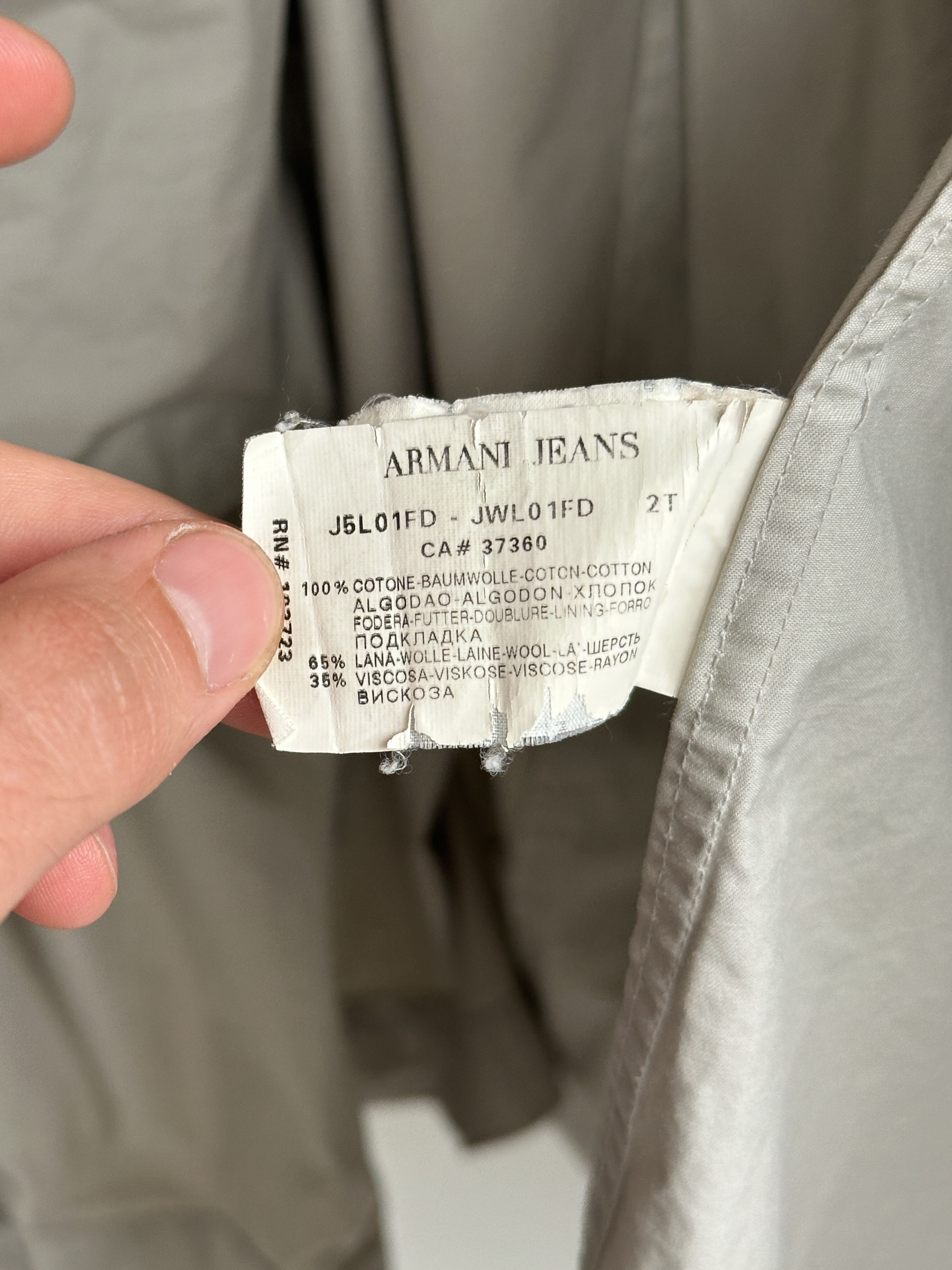 Armani Armani Jeans Beige Trench Coat Jacket Size M / US 6-8 / IT 42-44 - 10 Thumbnail