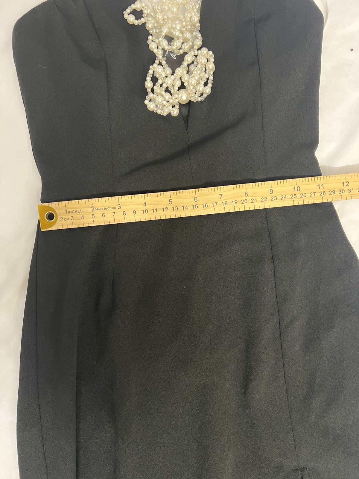 Lulus Striking Aura Black Pearl Strapless Mermaid Maxi Dress Size XS / US 0-2 / IT 36-38 - 9 Thumbnail