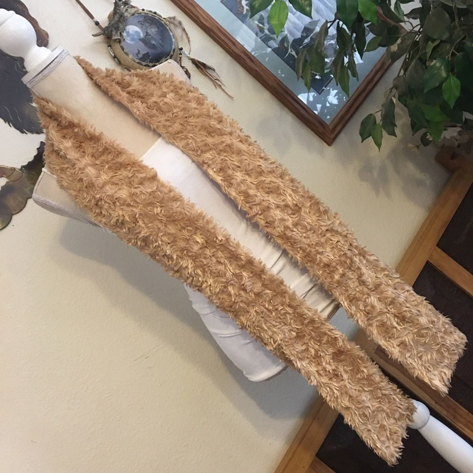 Other Gorgeous golden faux fur scarf wrap 5”x74” Size ONE SIZE - 6 Thumbnail