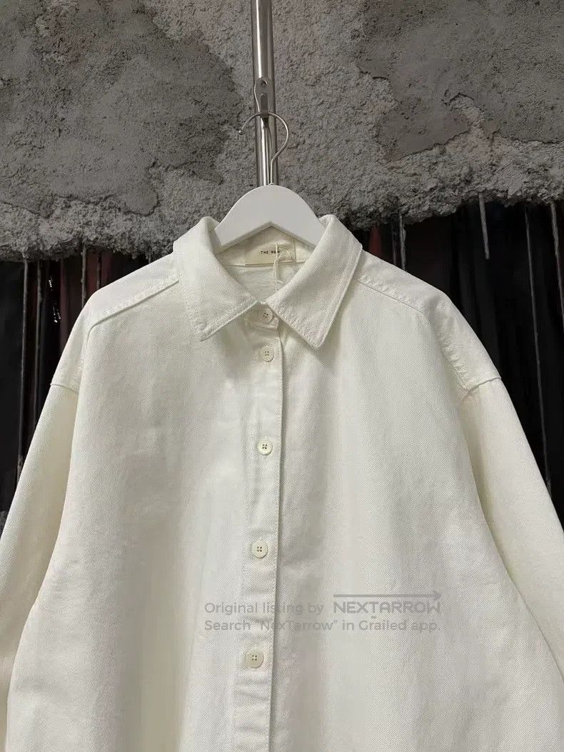 The Row The row White denim shirt Size XS / US 0-2 / IT 36-38 - 3 Thumbnail