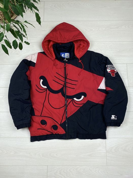 Starter Vintage Chicago Bulls 90s NBA All Over Print Jacket