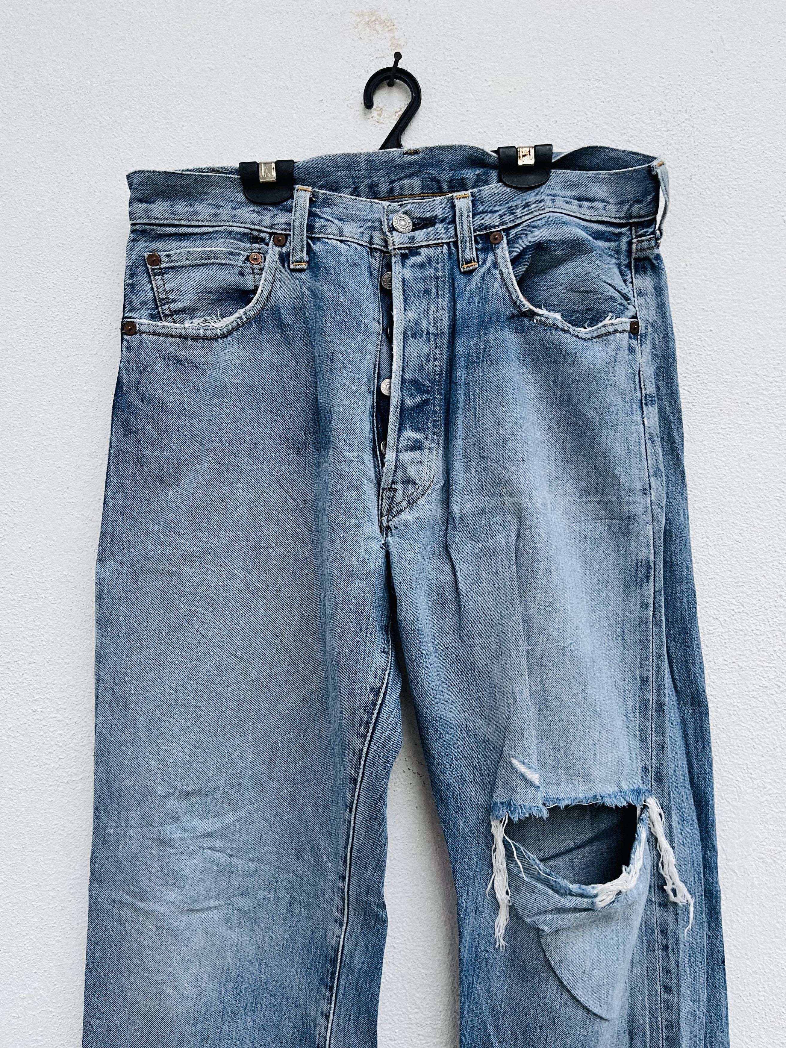 Levi's Vintage Clothing × Vintage Vintage 60s Levis Big E Distressed Fashion Style Size US 32 / EU 48 - 3 Thumbnail