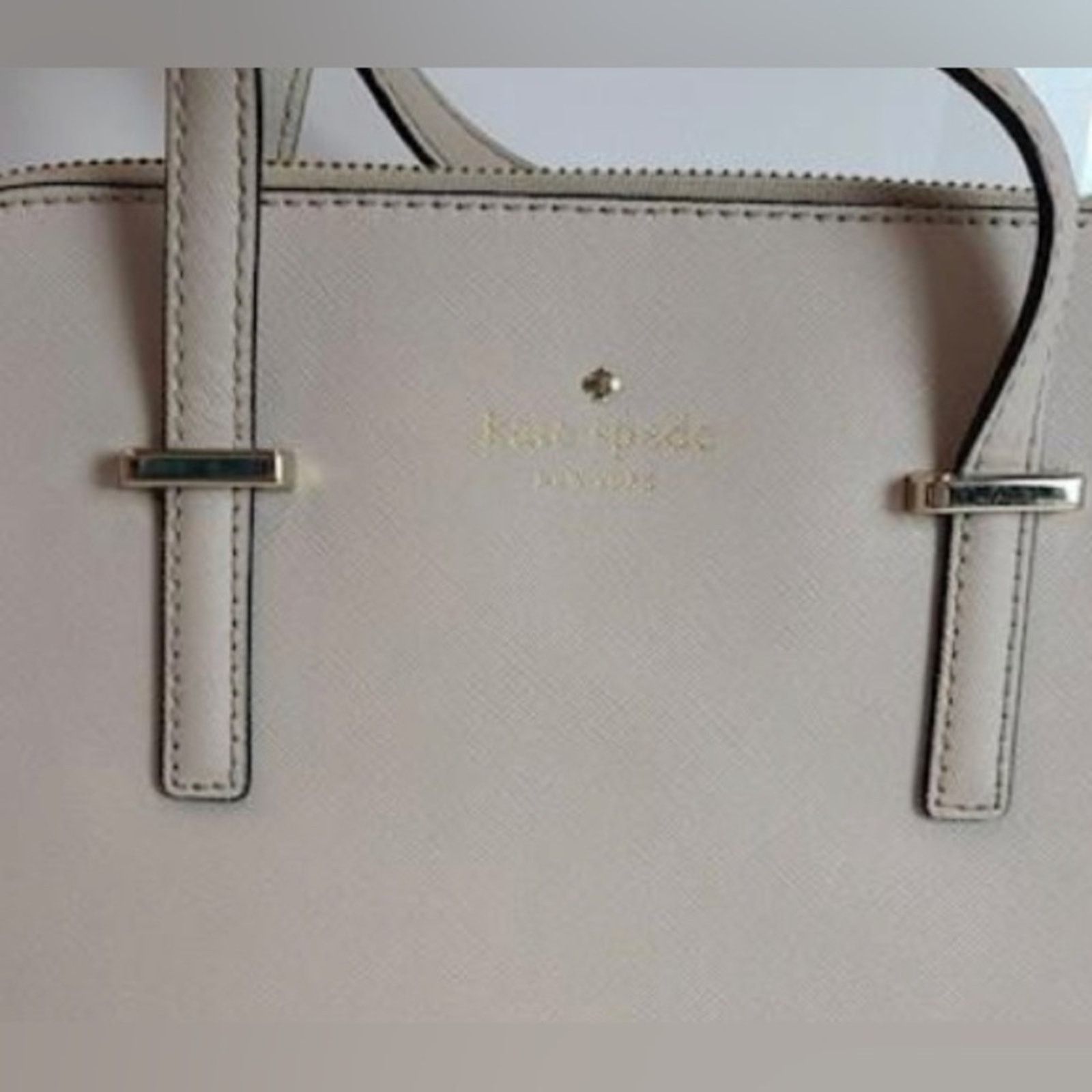 Kate Spade KATE SPADE New York Cream Leather Top Handle Bag Size ONE SIZE - 4 Thumbnail