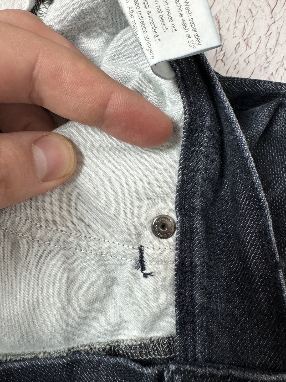 Neil Barrett Neil Barrett Indigo dark straight denim jeans zip pocket Size US 34 / EU 50 - 16 Thumbnail