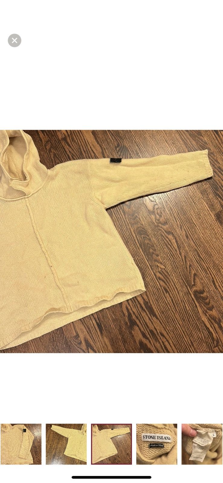 Designer × Stone Island × Streetwear STONE Island Wool Hoodie Made in Italy Size US M / EU 48-50 / 2 - 6 Thumbnail