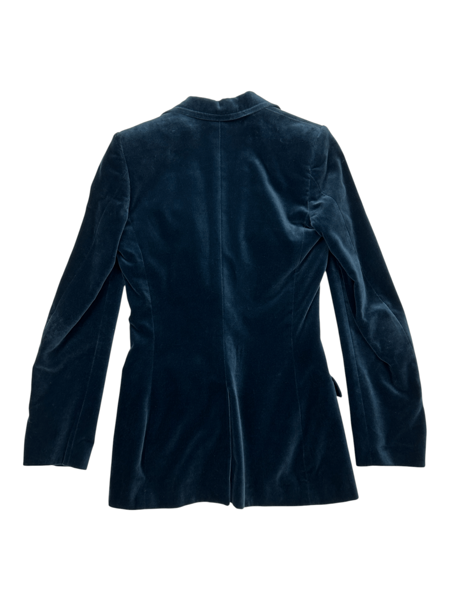 Chloe Chloe Midnight Blue Velvet Single Breasted Jacket Size XS / US 0-2 / IT 36-38 - 2 Thumbnail