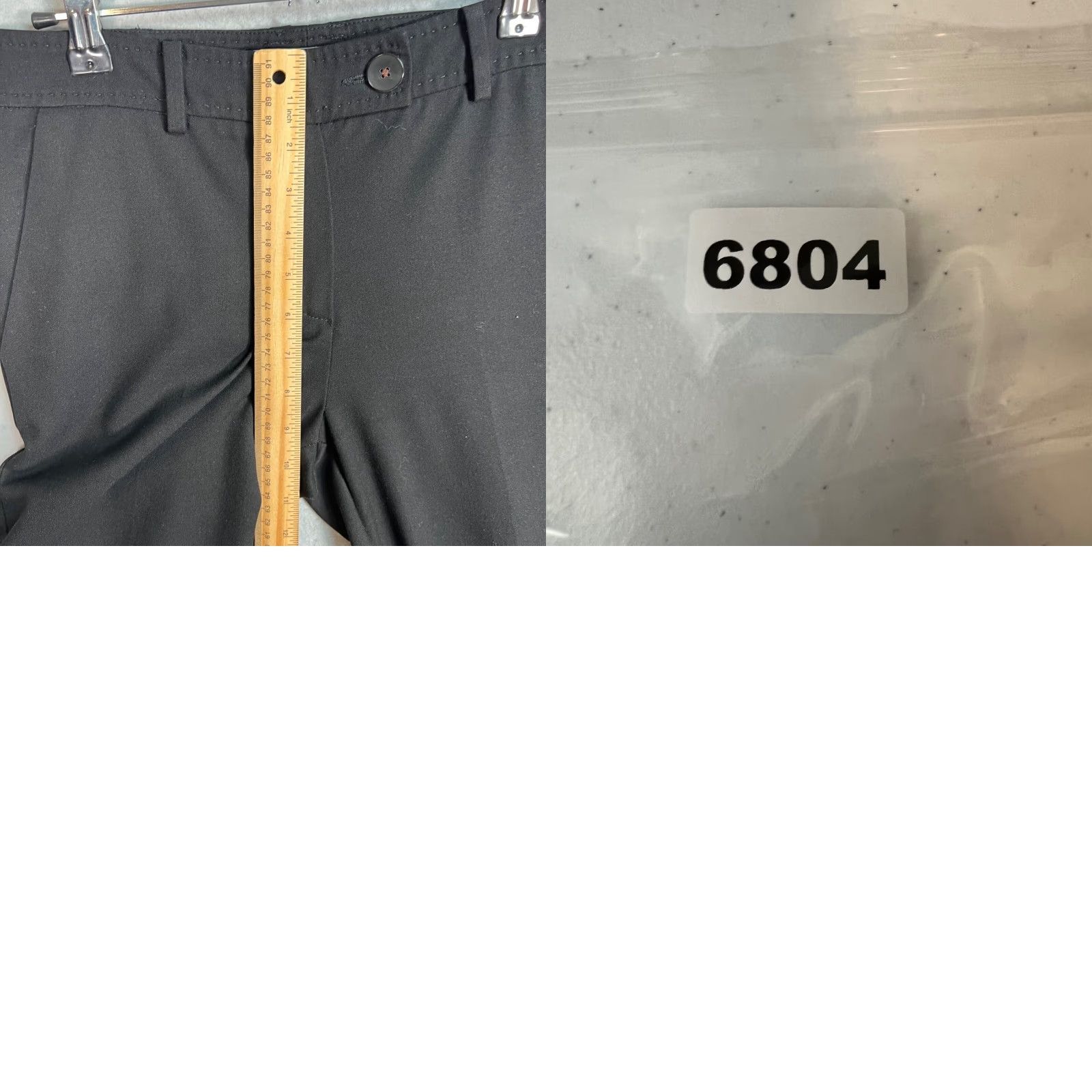 Mango MNG Suit Black Tailored Womens Dress Pants Size 2 Slim Fit Stretch Cuffed Hem Size 26" / US 2 / IT 38 - 8 Thumbnail