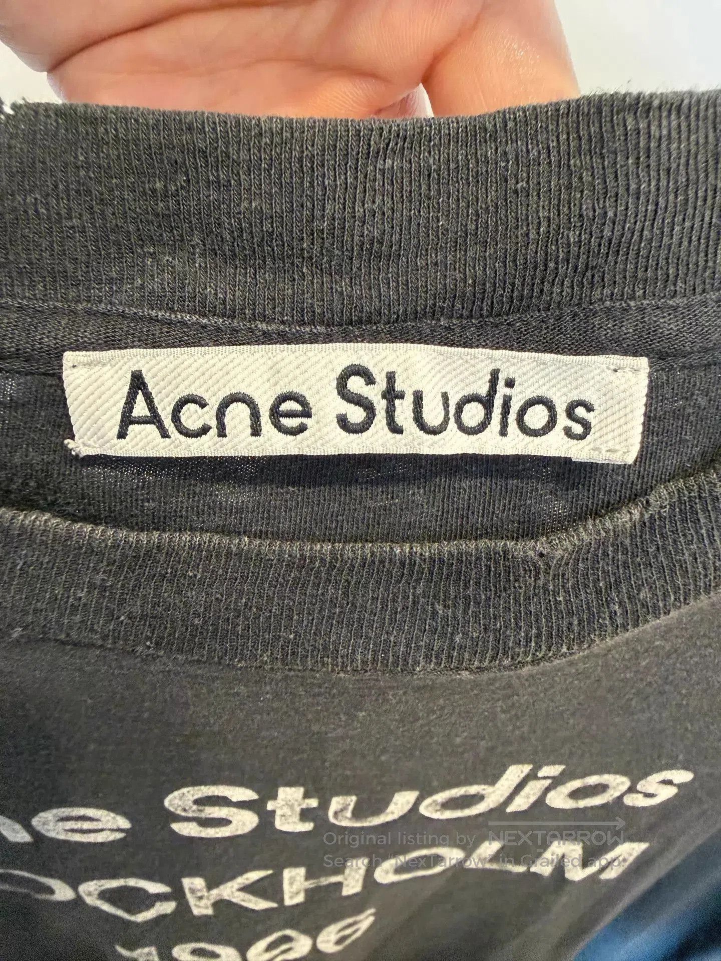 Acne Studios Black Short Sleeve Graphic Tee. Size US XS / EU 42 / 0 - 3 Thumbnail