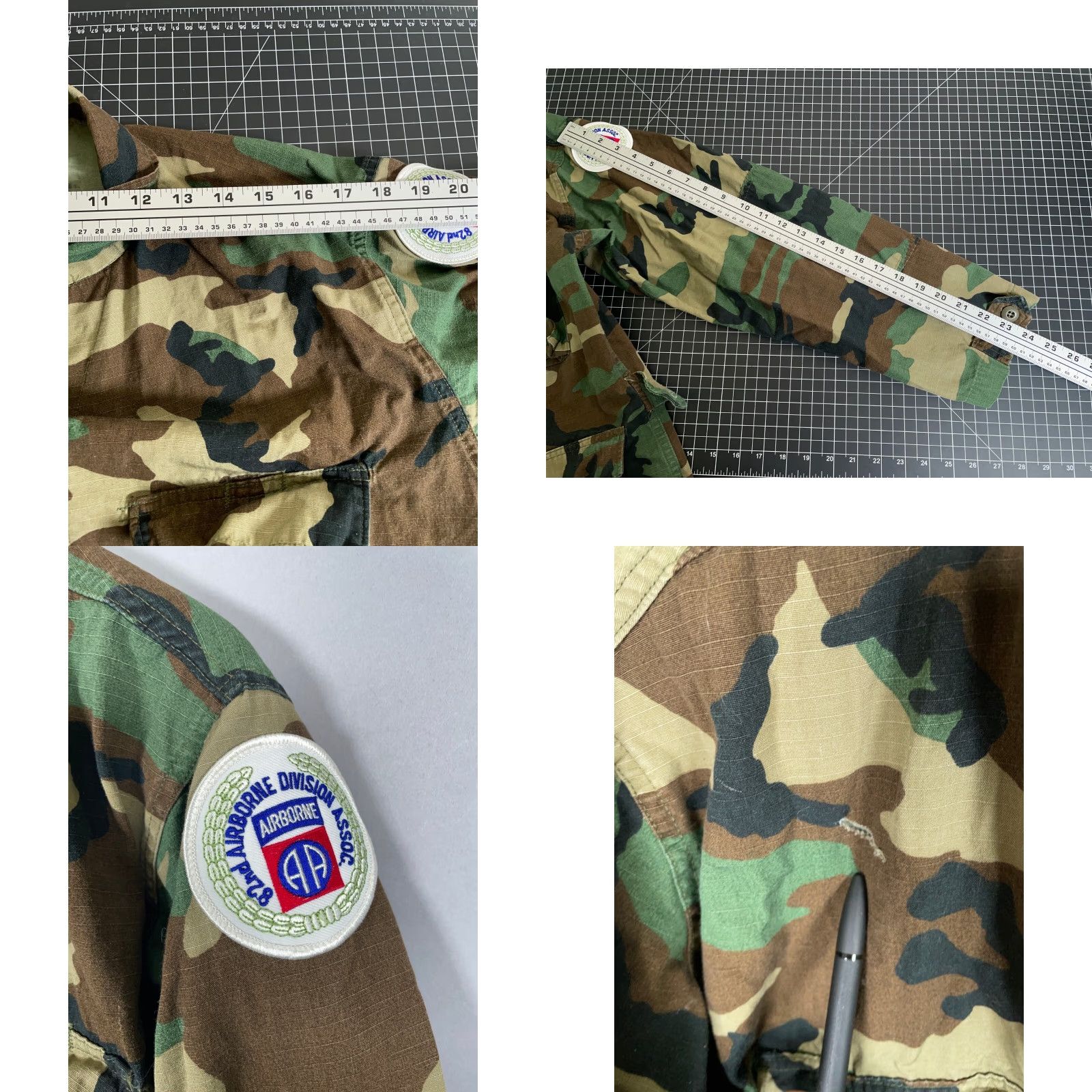 Vintage VINTAGE Carbon Hill Army Woodland Camo Jacket Adult Medium Green 80s Military Mens Size US M / EU 48-50 / 2 - 8 Thumbnail