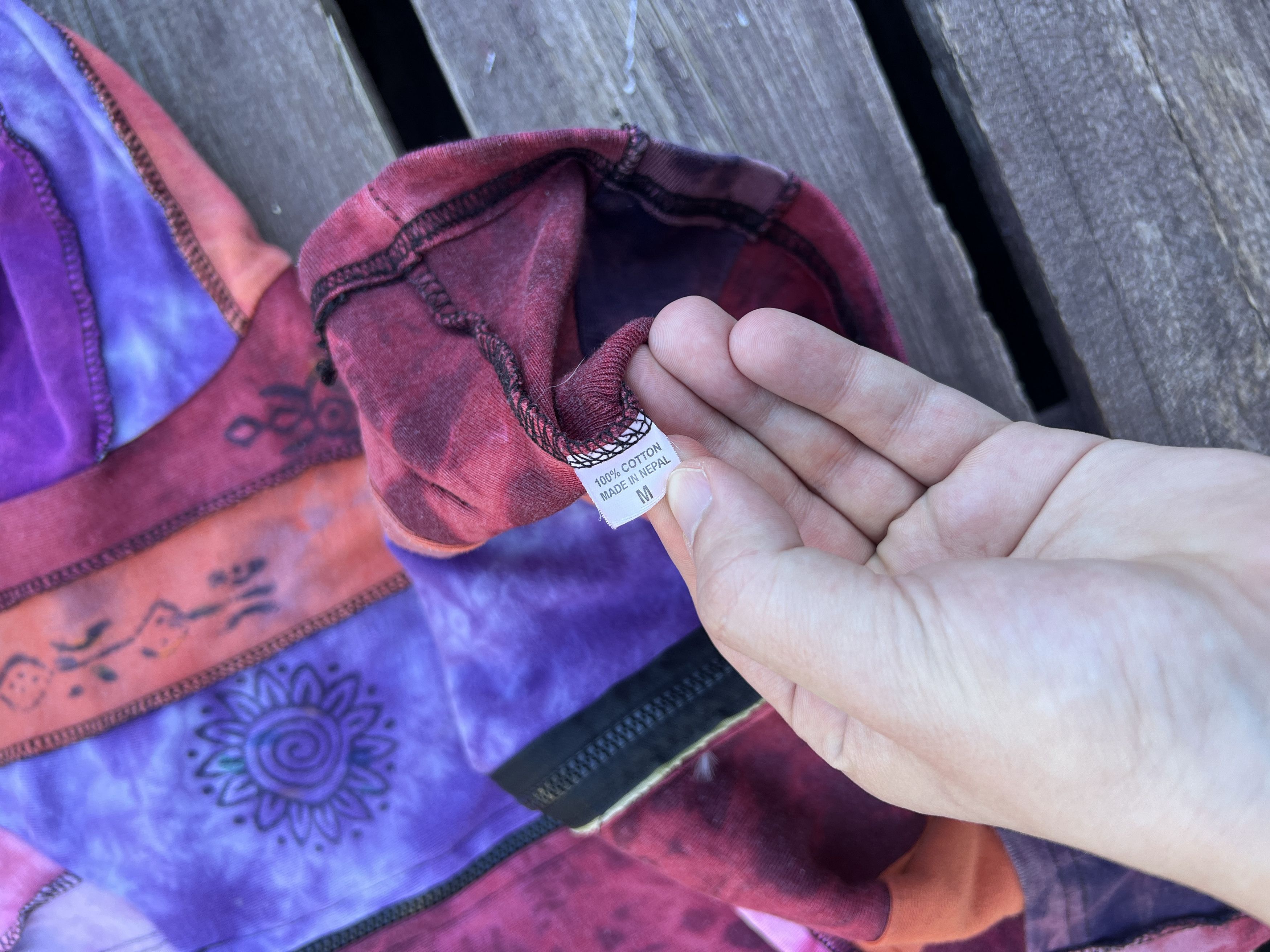 Vintage Avant Garde Y2K Nepal Patchwork Zip Elf Hoodie Vintage Size US M / EU 48-50 / 2 - 14 Thumbnail