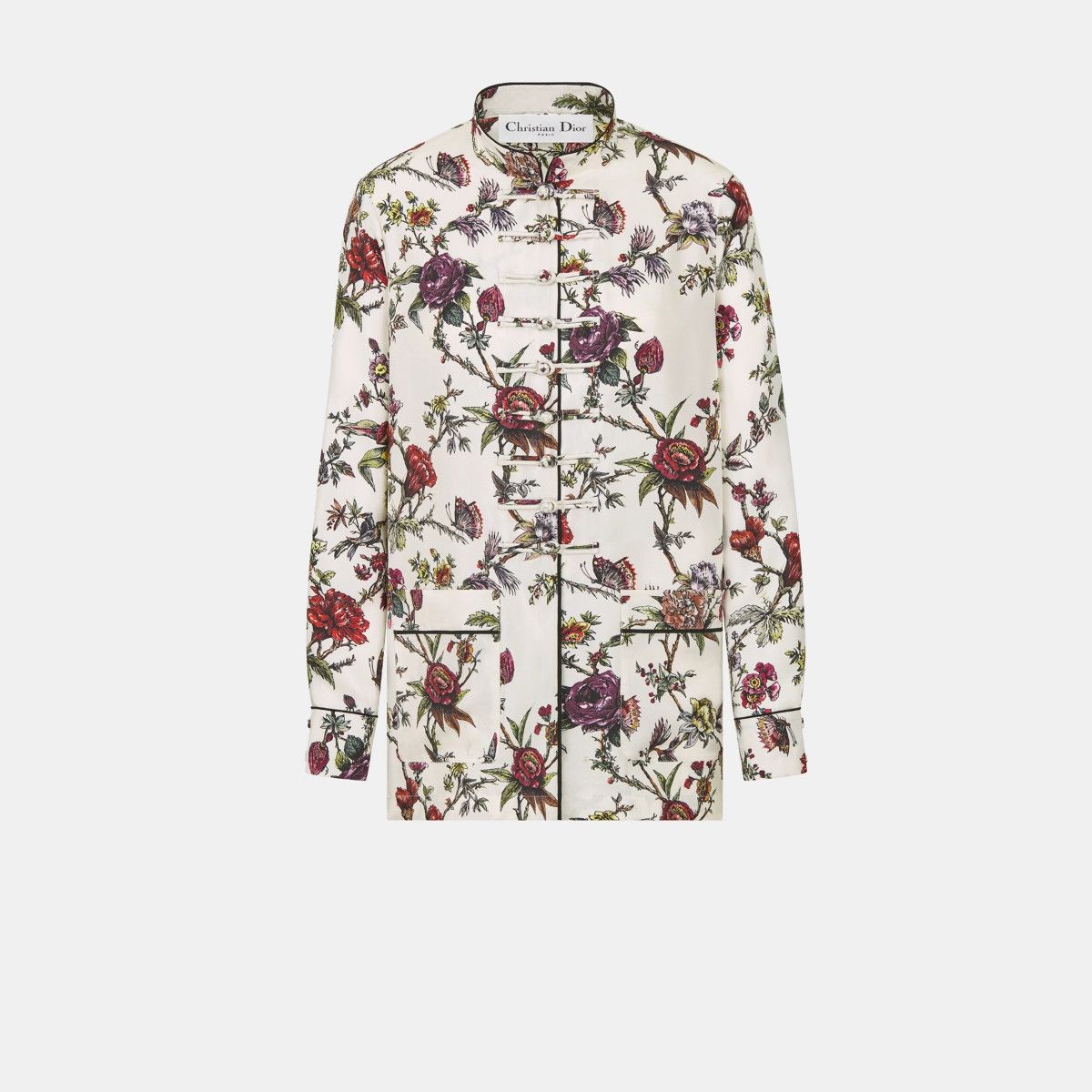 image of Dior O1Bcso1Str0224 Shirt In White & Multicolor, Women's (Size Small)
