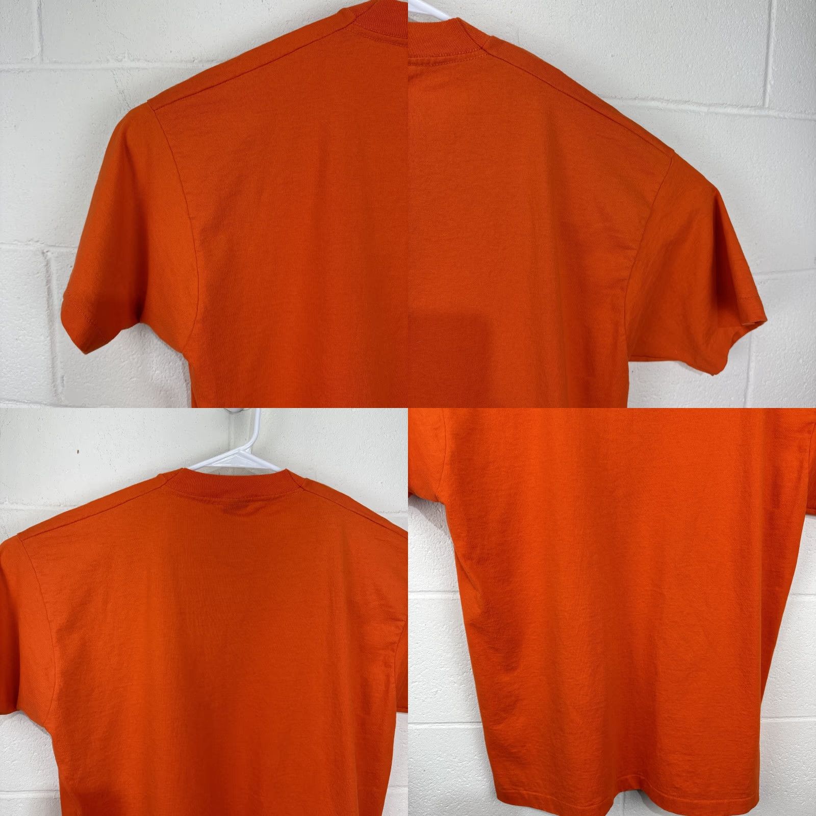 Fruit Of The Loom VINTAGE Fruit of the Loom T-Shirt Adult Men 90s Halloween Orange XL Cotton Blend Graphic Print Skeleton Dancing Crew Neck Short Sleeve Mens Size US XL / EU 56 / 4 - 10 Thumbnail
