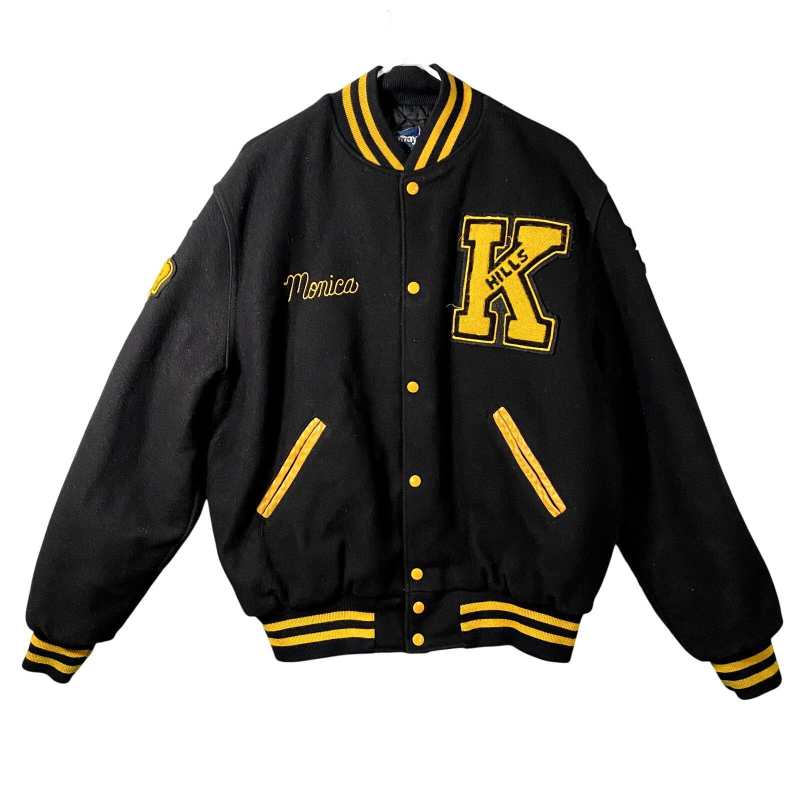 Other Varsity Letterman Jacket Kenowa Hills Pom Michigan Wool XL Size US XL / EU 56 / 4 - 1 Thumbnail