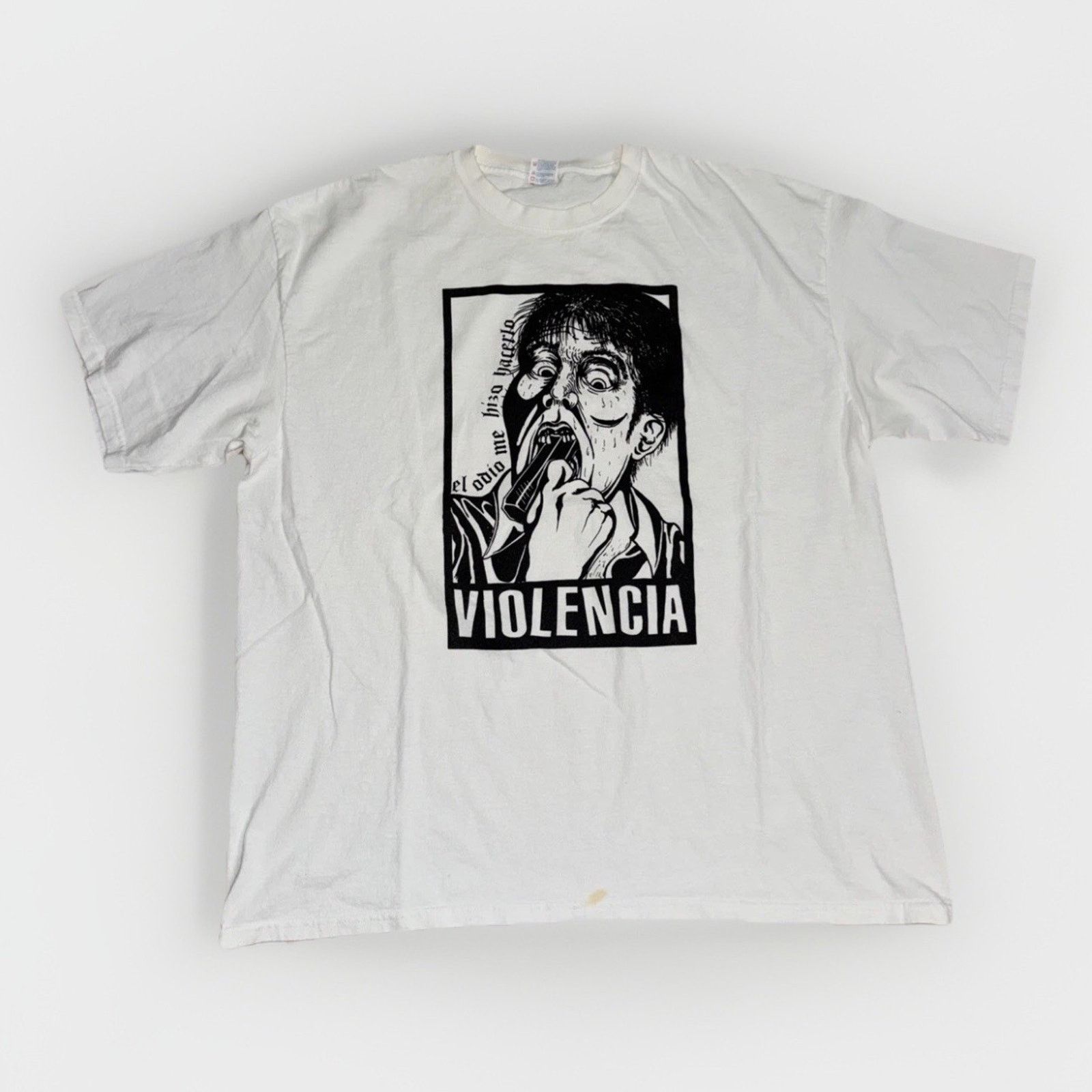 Band Tees × Vintage Mexican Punk Graphic T-Shirt XXL 24x29 Band Tee Art Grunge Size US XXL / EU 58 / 5 - 1 Thumbnail
