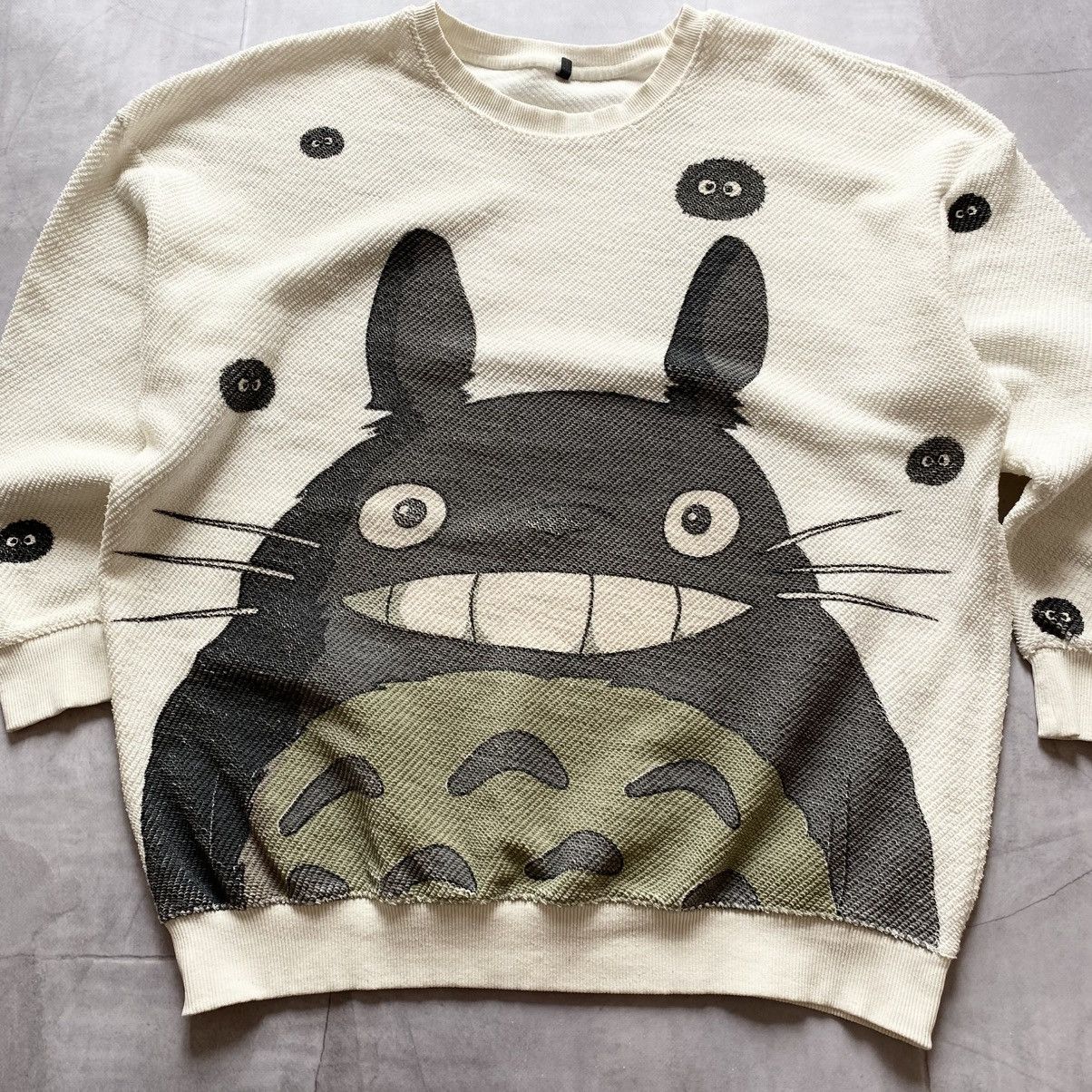 Anime My Neighbor Totoro Big Logo Totoro Sweater Y2K Anime Movie Size US L / EU 52-54 / 3 - 2 Thumbnail
