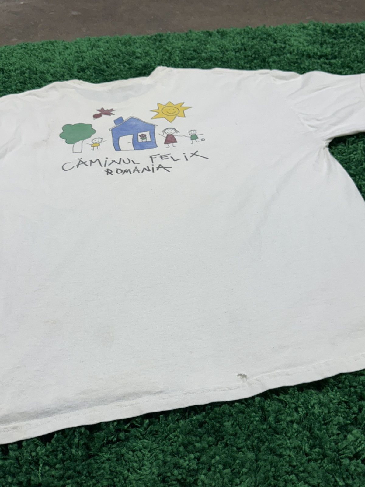 Hanes × Vintage Vintage Romanian Orphanage Orphan Drawing Tee 2XL XXL Size US XXL / EU 58 / 5 - 4 Thumbnail