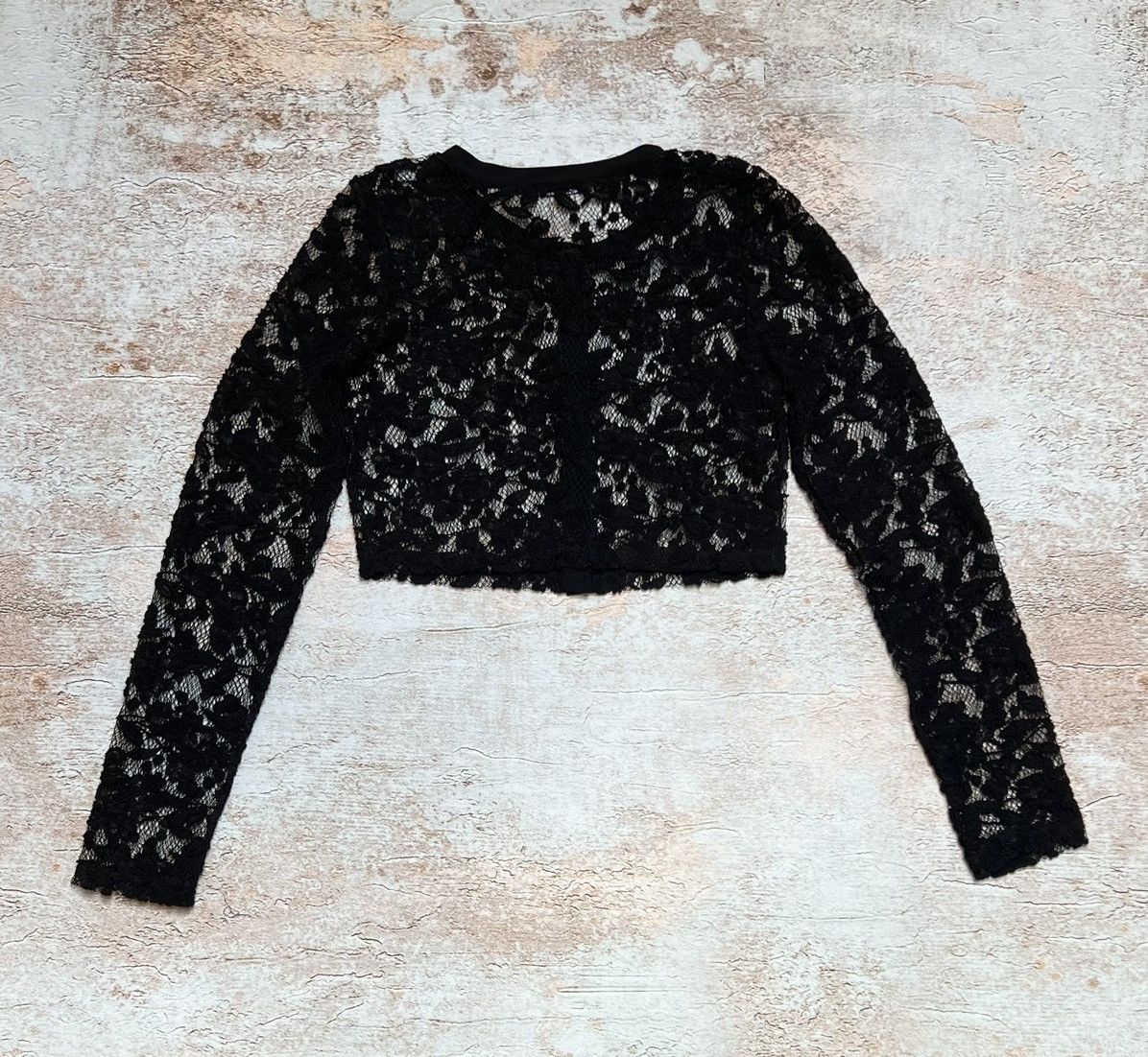 Japanese Brand × Seditionaries Vintage cropped mesh floral cardigan Size S / US 4 / IT 40 - 5 Thumbnail