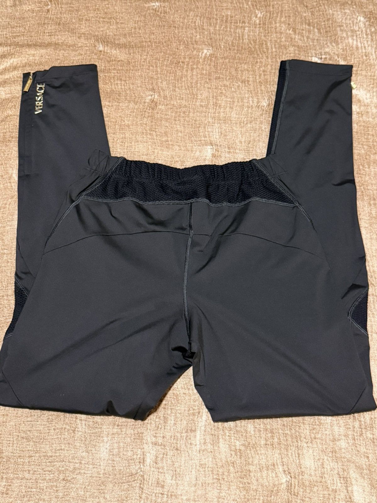 Versace Versace Tech Pants Black Mesh Panel Zip Made in Italy L Size US 34 / EU 50 - 7 Thumbnail