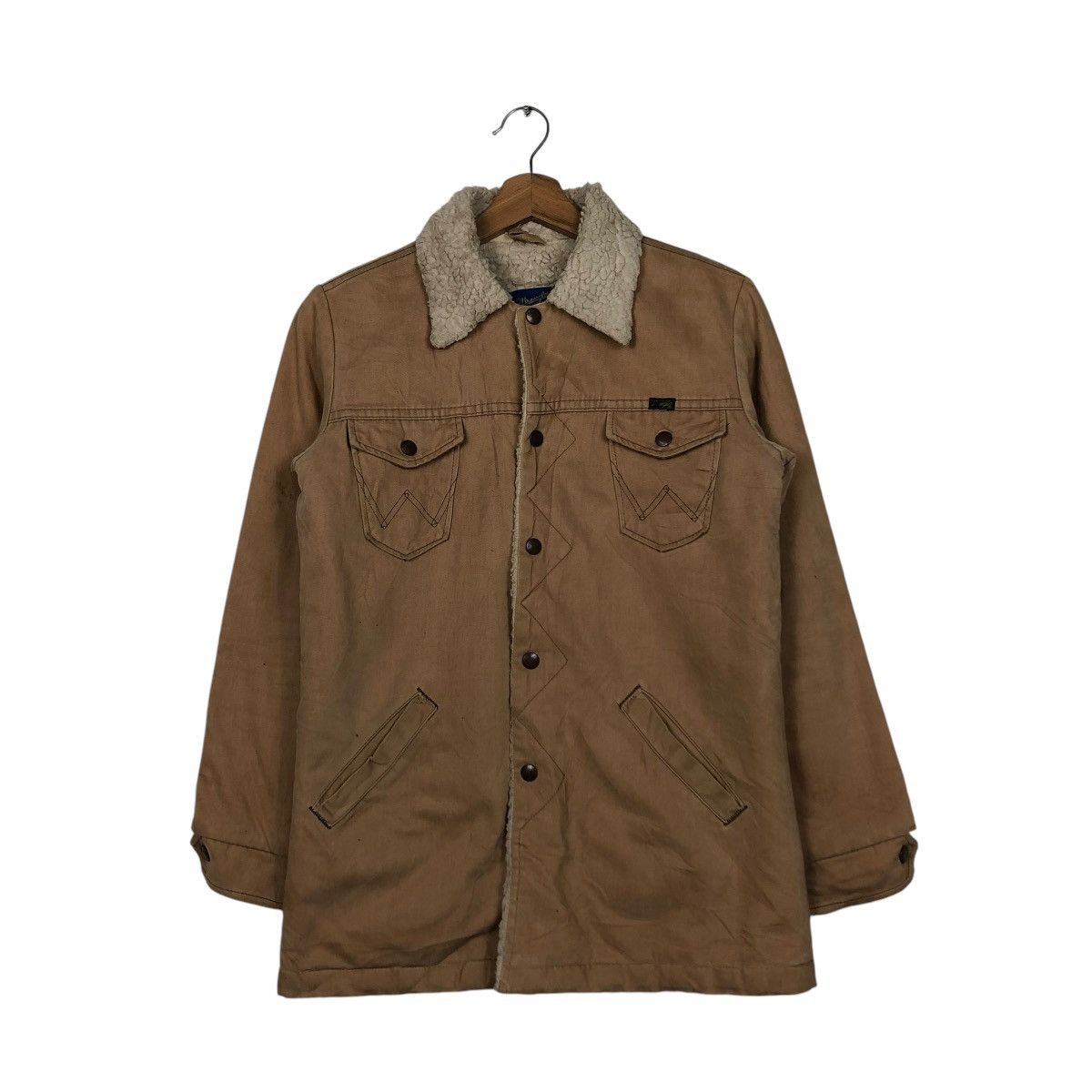 Wrangler 🔥VINTAGE CHORE JACKET WRANGLER USA PERMANENT PRESS Size US M / EU 48-50 / 2 - 3 Thumbnail