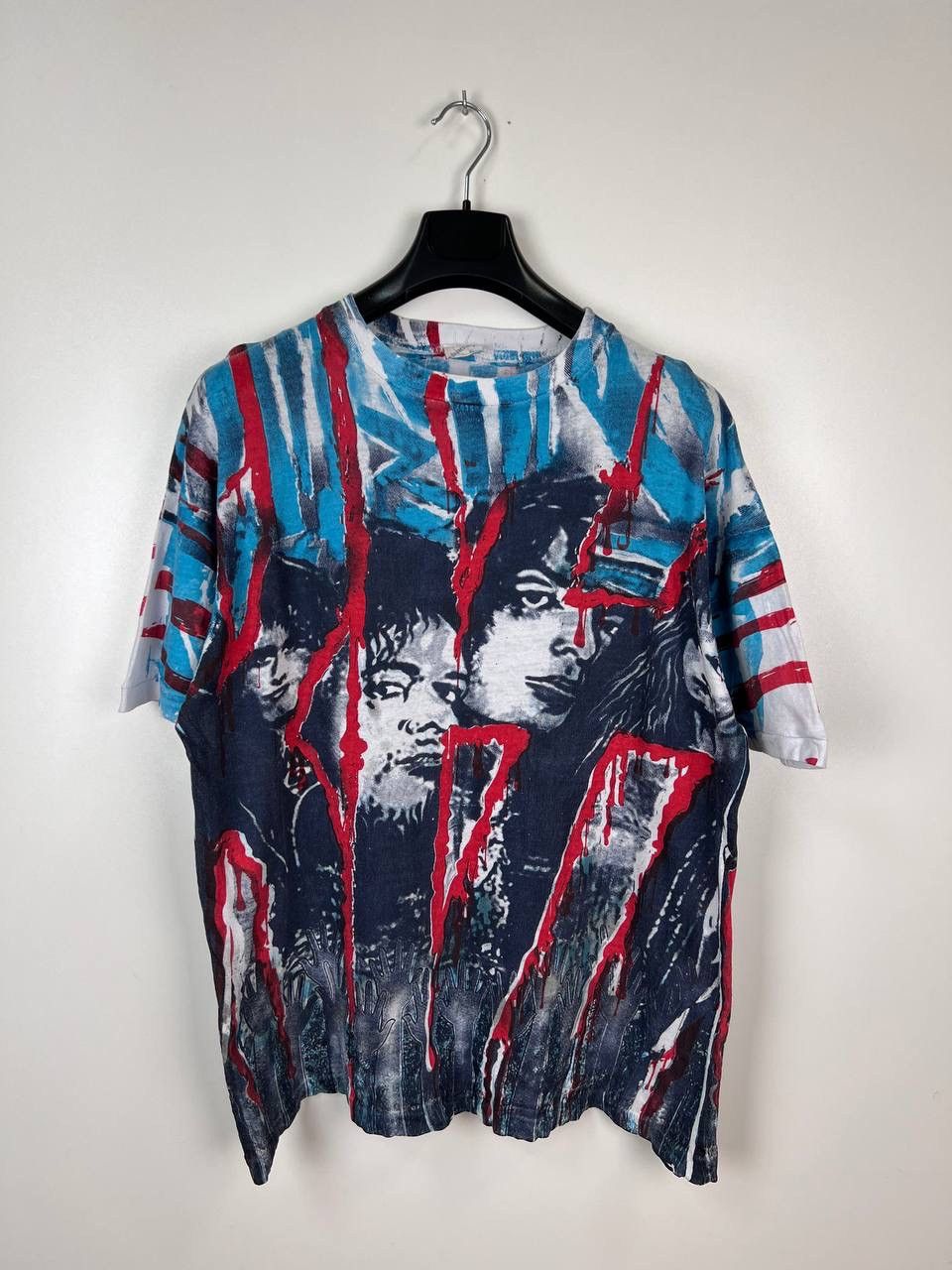 KISS Kiss Unholy 90s single stich over print vintage tee size XL Size US XL / EU 56 / 4 - 1 Thumbnail