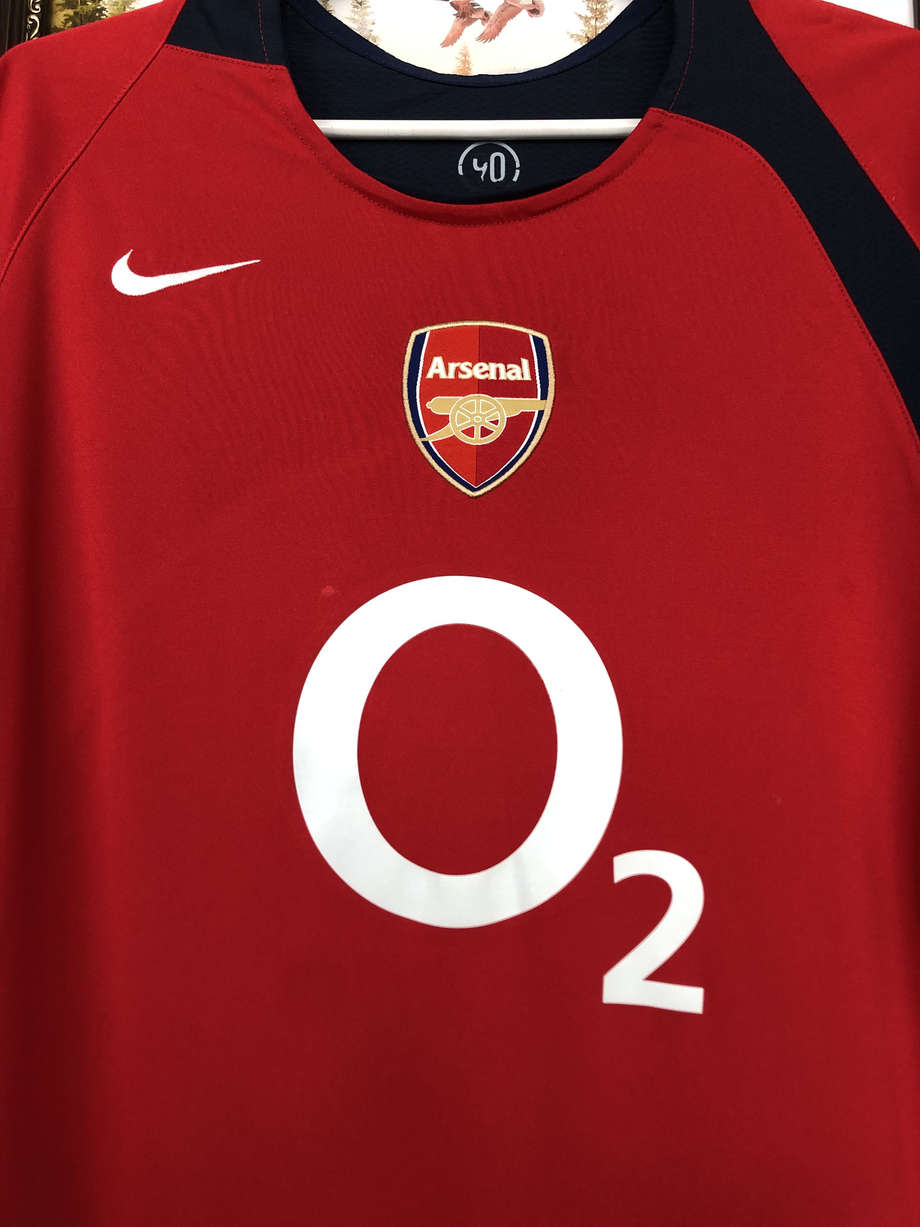 Vintage Nike Arsenal Football Shirt o2 Soccer Jersey Tee